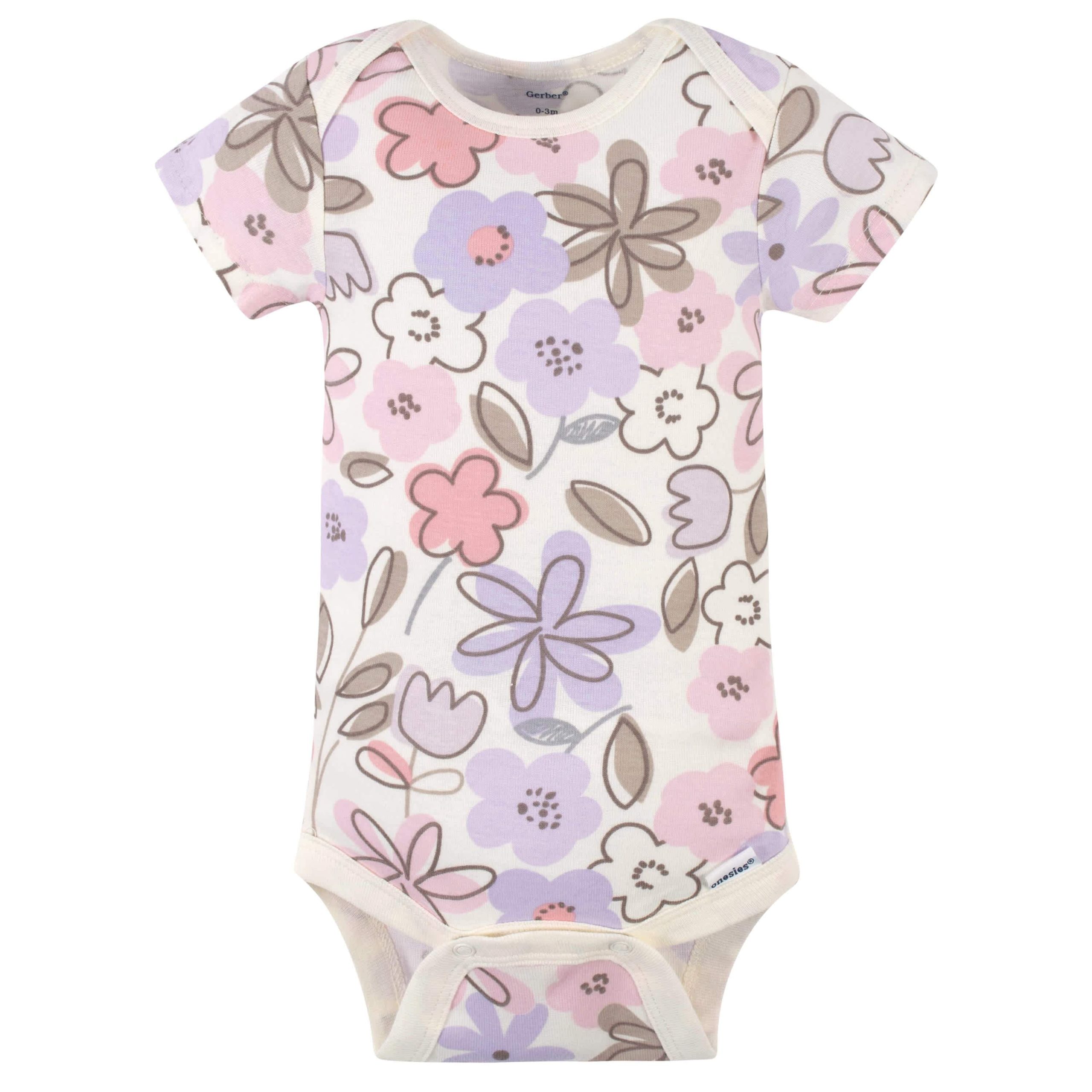 4-Pack Baby Girls Bunny Ballerina Short Sleeve Onesies® Bodysuits - Image 5