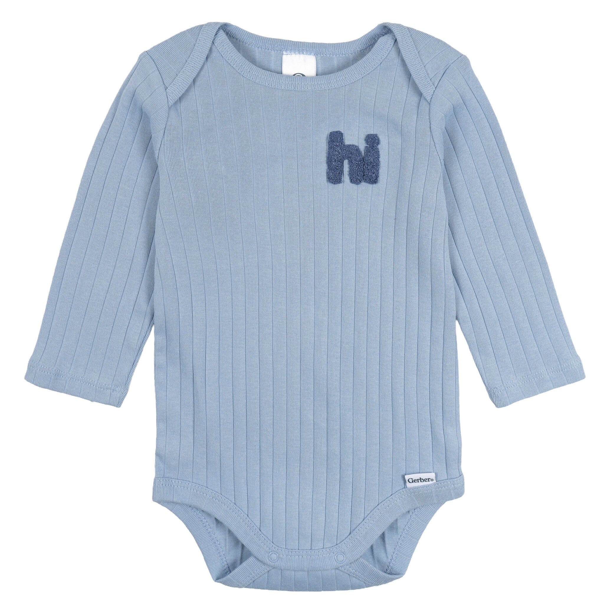 2-Piece Baby Boys Blue Bodysuit and Pant Set - Image 5