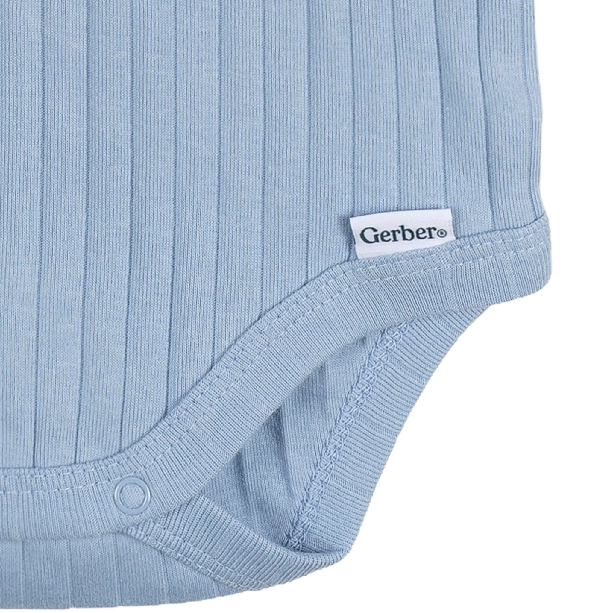 2-Piece Baby Boys Blue Bodysuit and Pant Set - Image 7