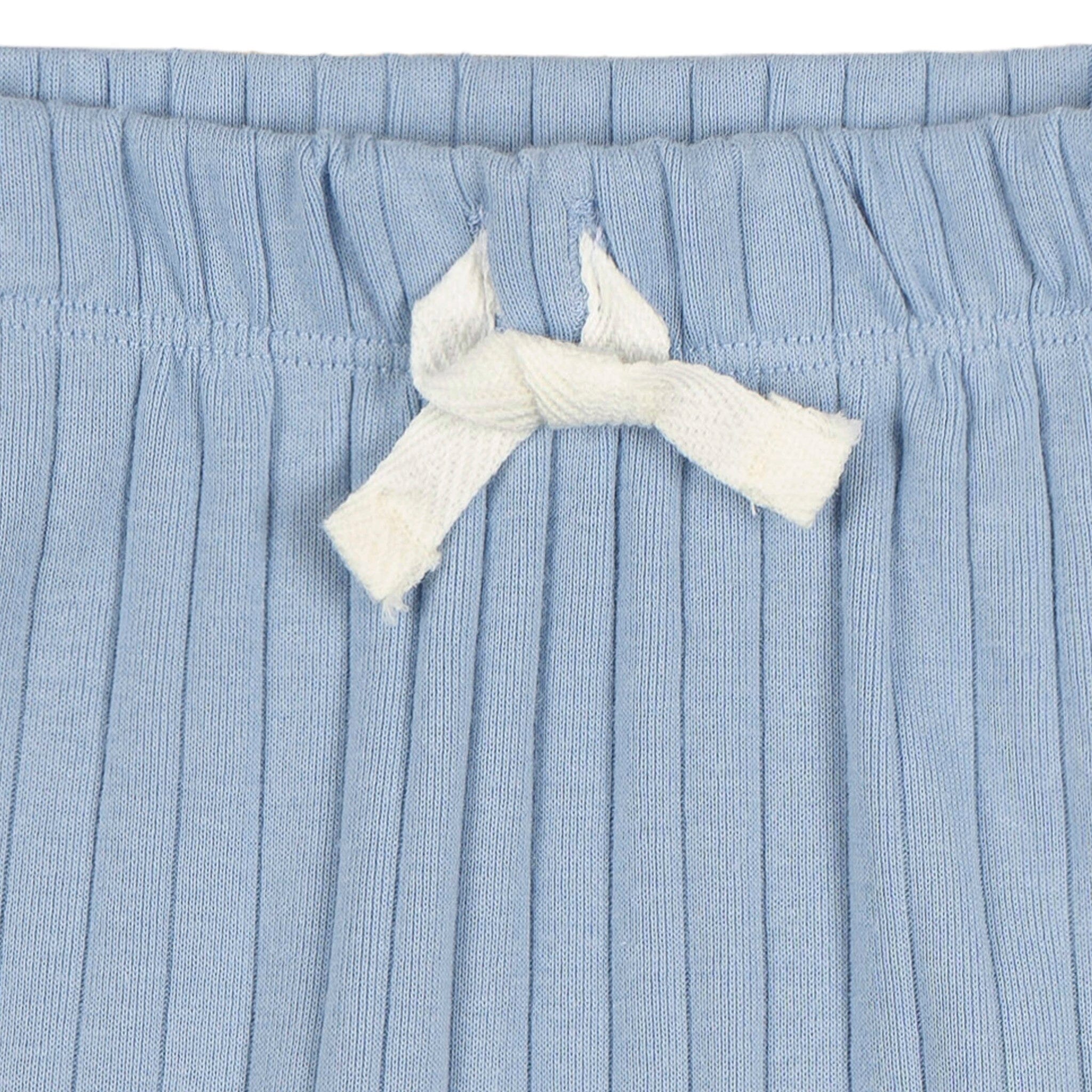 2-Piece Baby Boys Blue Bodysuit and Pant Set - Image 9