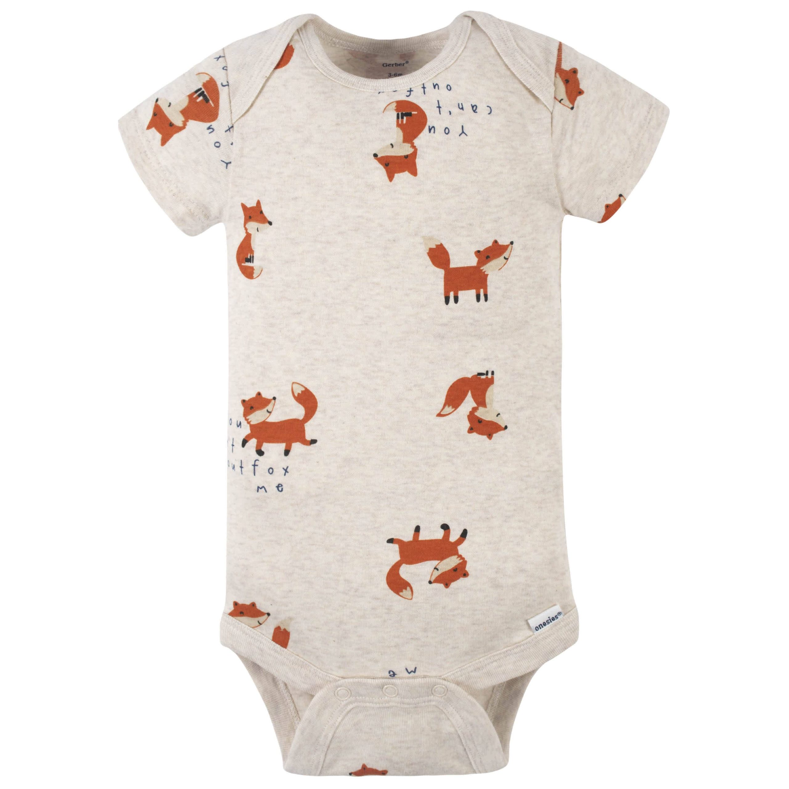 4-Pack Baby Boys Fox Short Sleeve Onesies® Bodysuits - Image 8