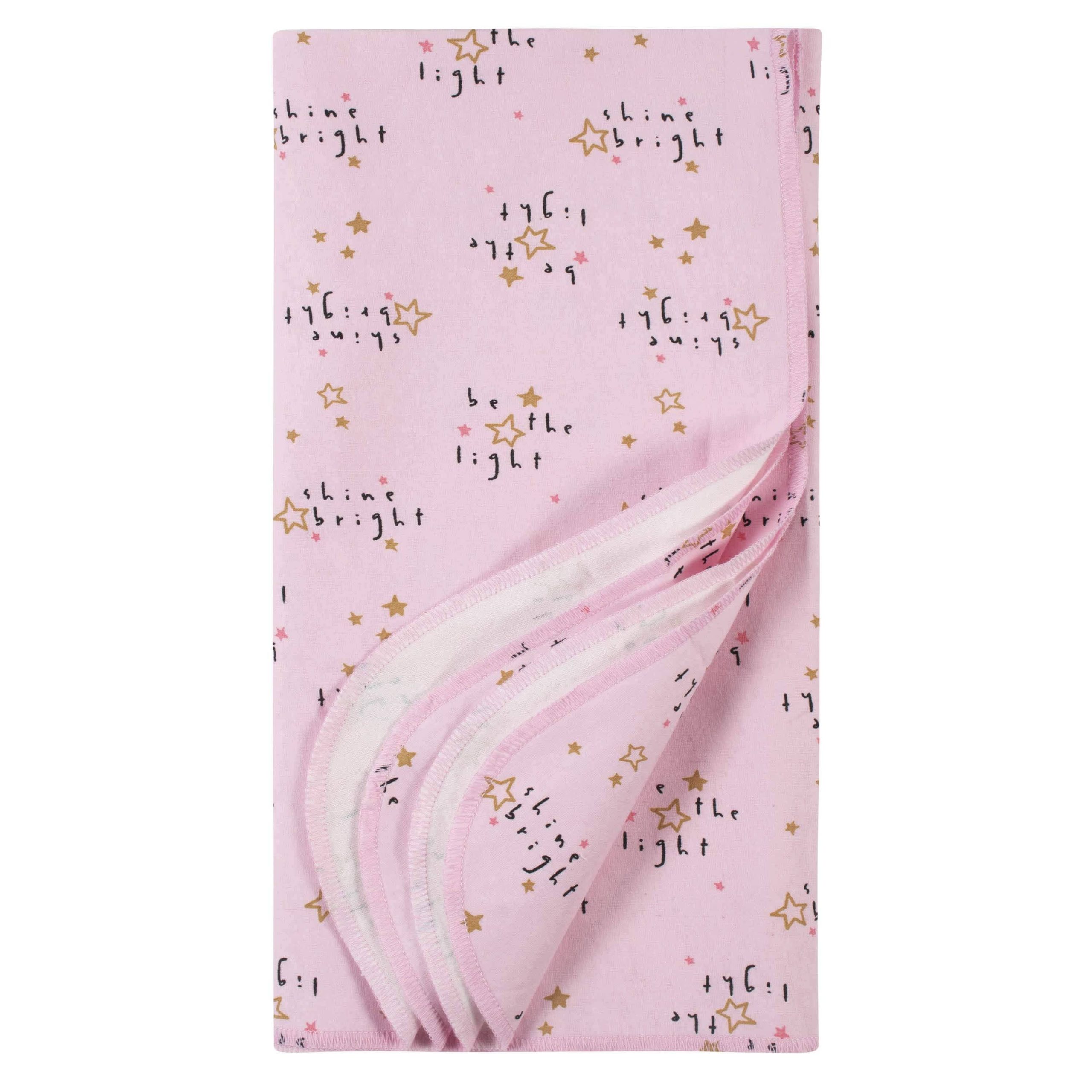 4-Pack Girls Princess Flannel Receiving Blankets - Image 4