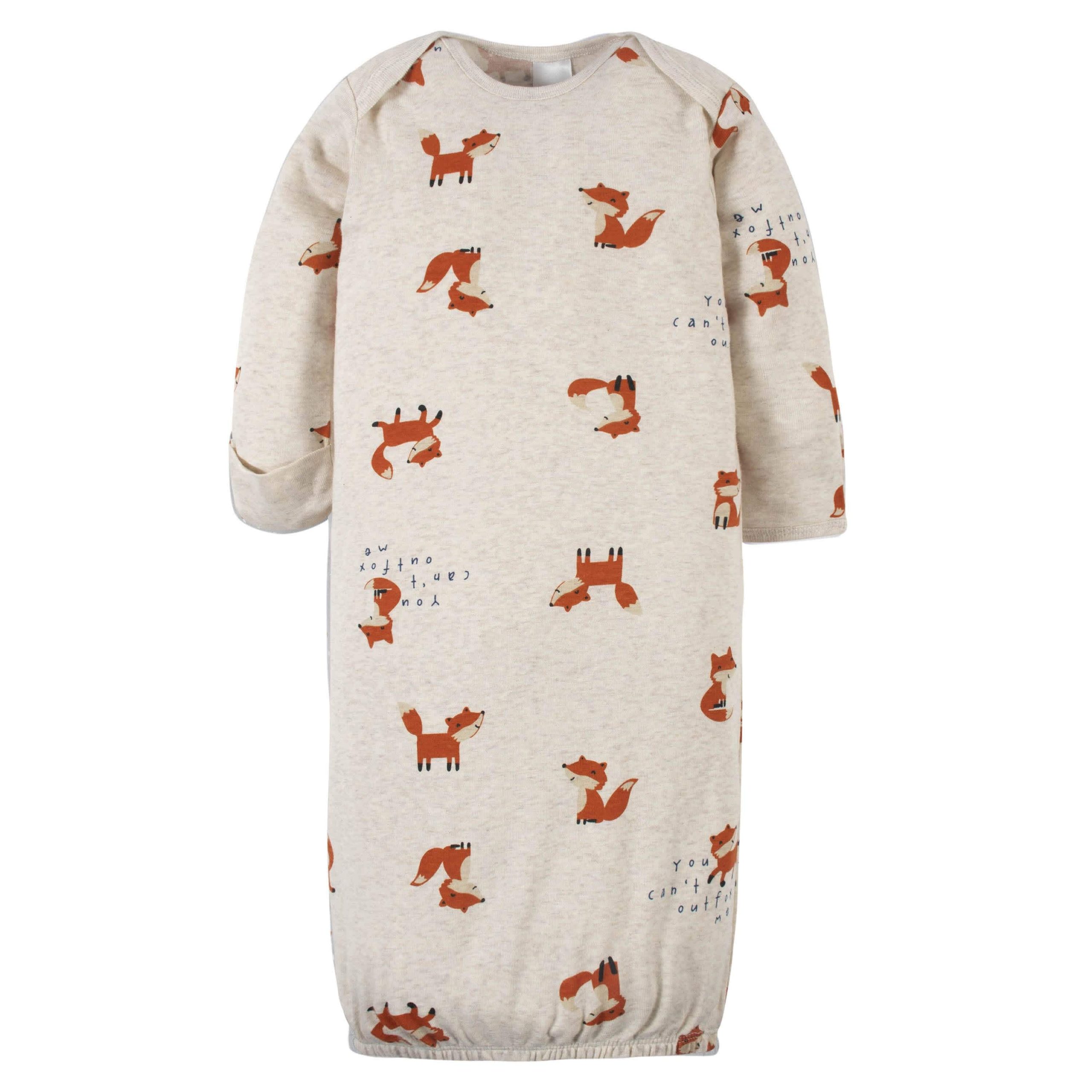 2-Pack Baby Boys Fox Gowns - Image 5