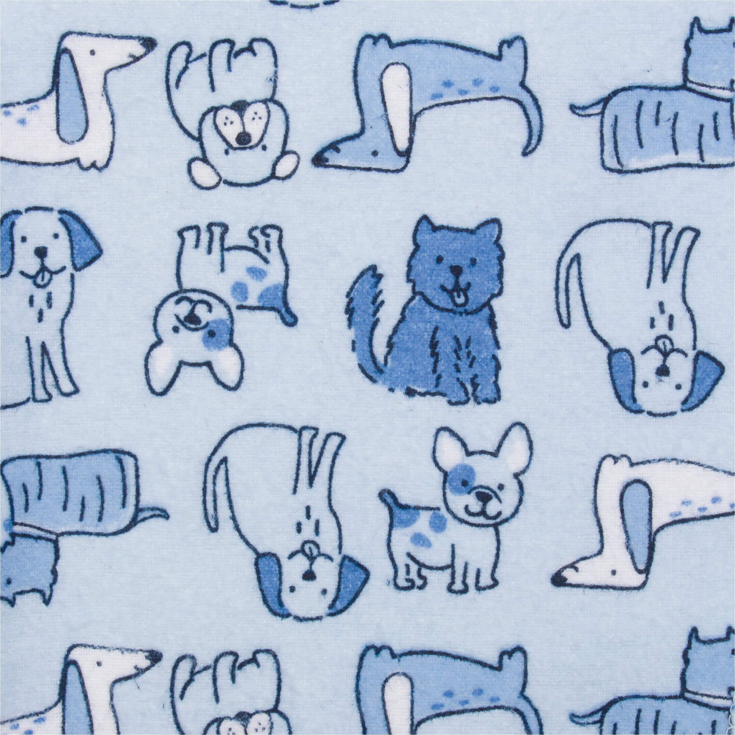 5-Pack Baby Boys Dogs Flannel Receiving Blankets - Image 2