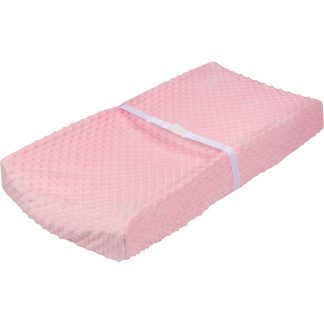 Baby Girls Pink Dotted Changing Pad Cover