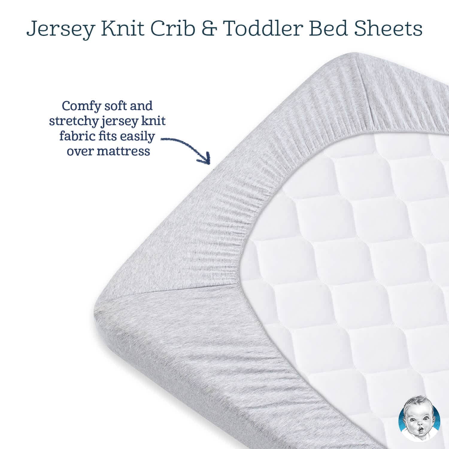 Girls Elephants Fitted Crib Sheet - Image 5