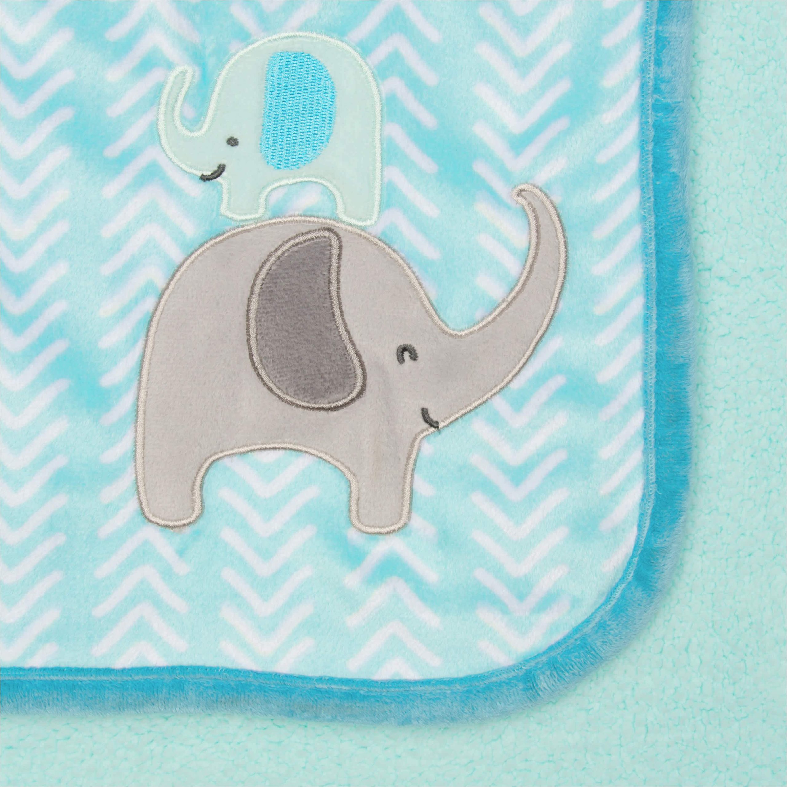 Boys Elephants Plush Blanket - Image 2