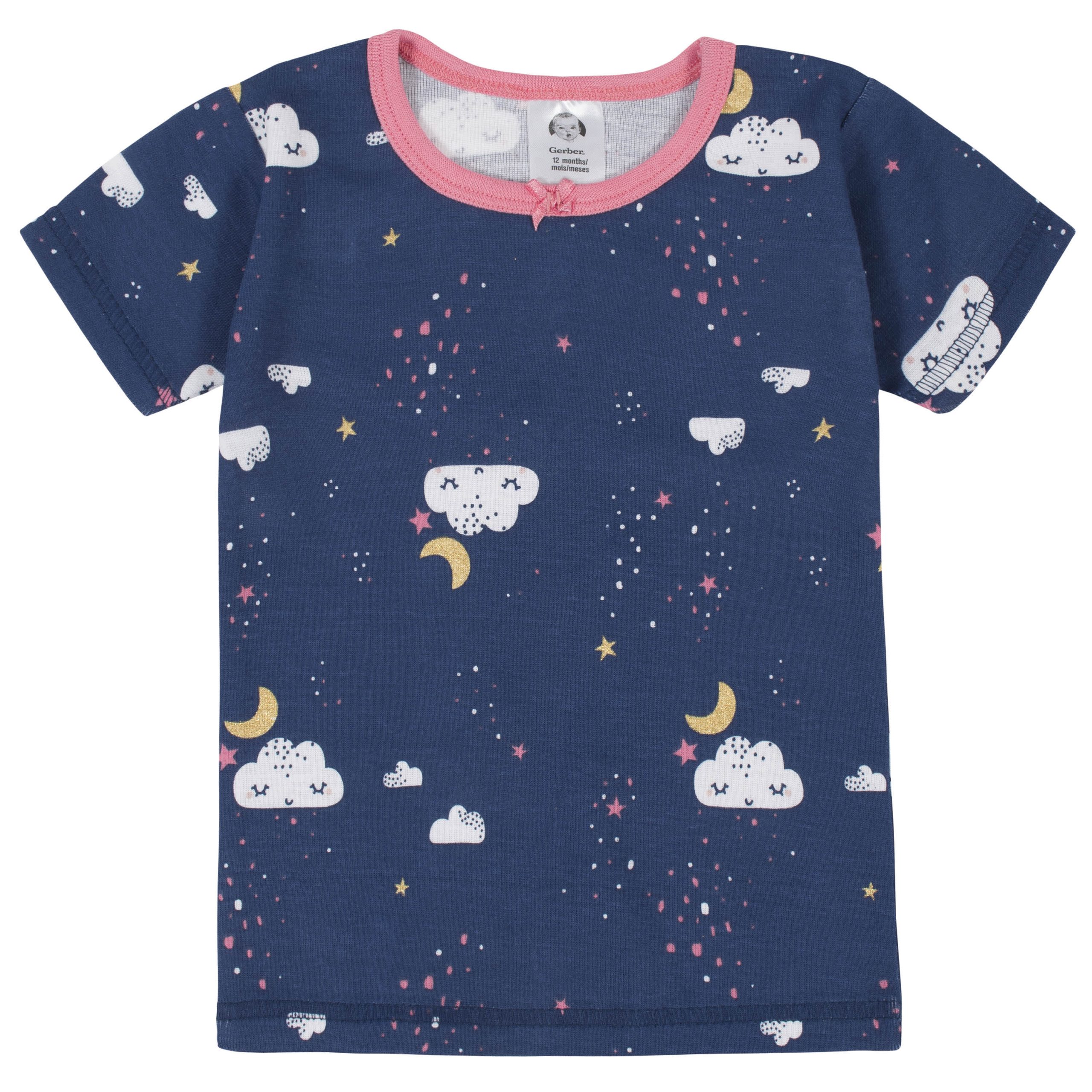 4-Piece Infant & Toddler Girls Dreams Snug Fit Cotton Pajamas - Image 4