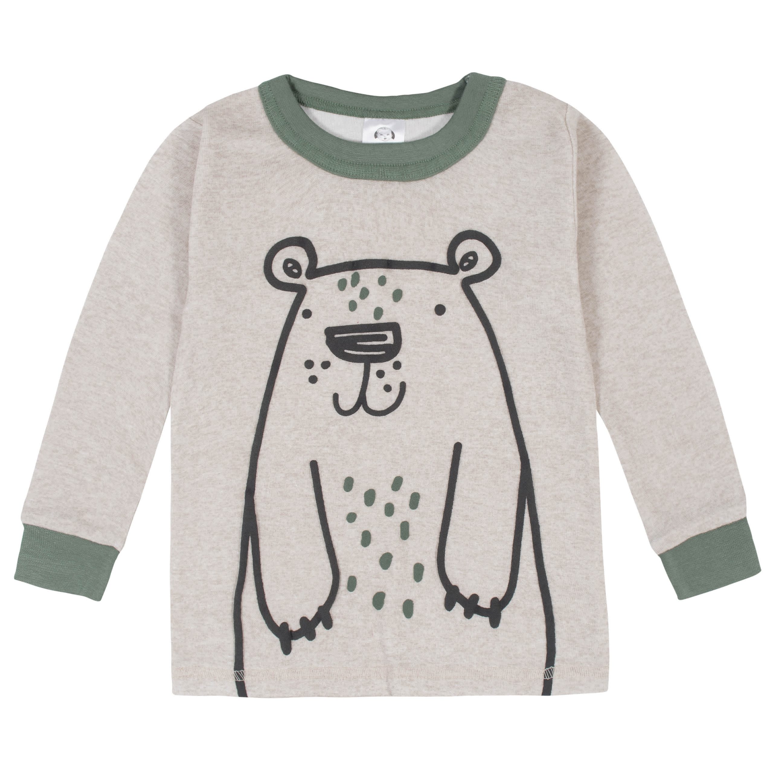 4-Piece Infant & Toddler Boys Bear Snug Fit Cotton Pajamas - Image 2