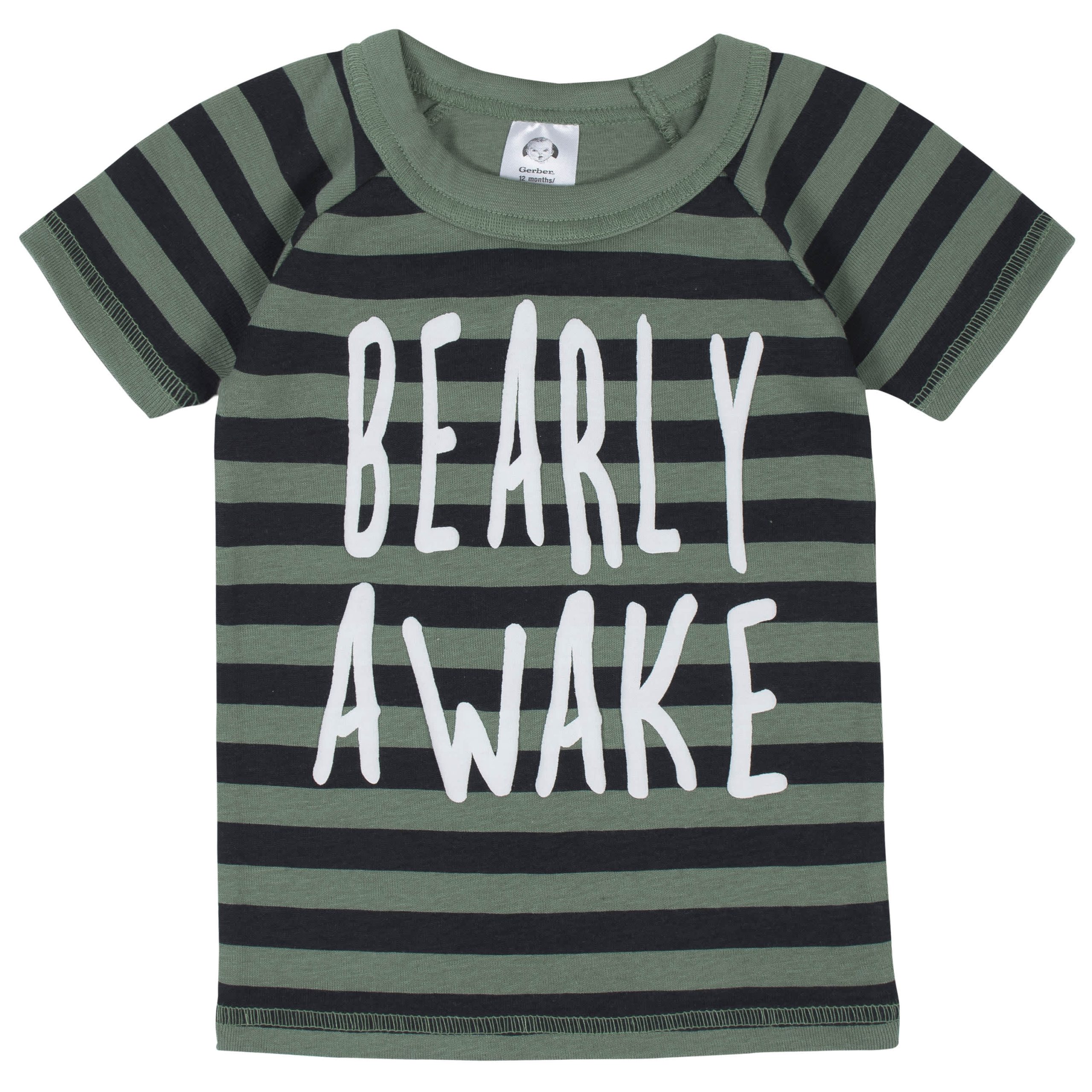 4-Piece Infant & Toddler Boys Bear Snug Fit Cotton Pajamas - Image 3
