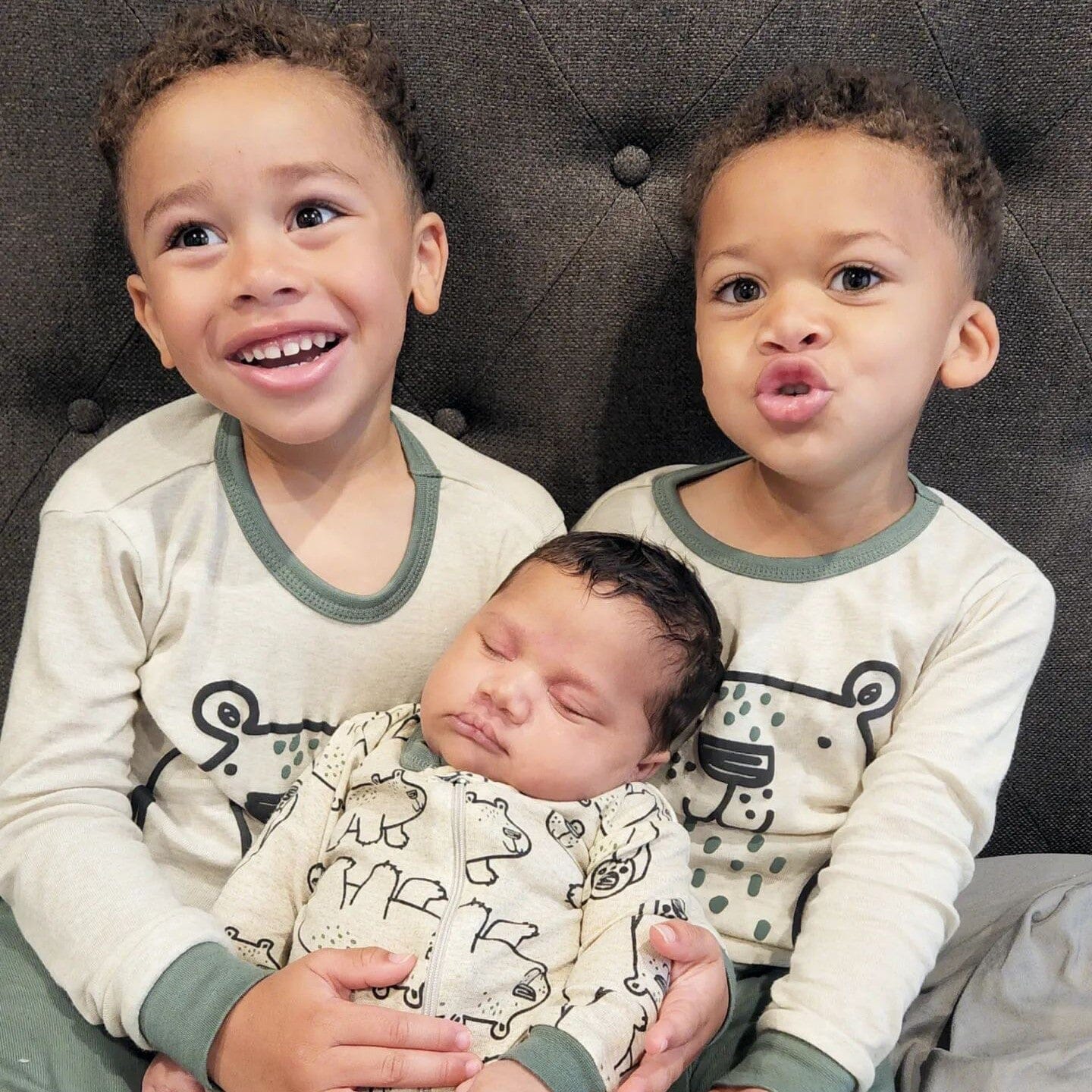4-Piece Infant & Toddler Boys Bear Snug Fit Cotton Pajamas - Image 7