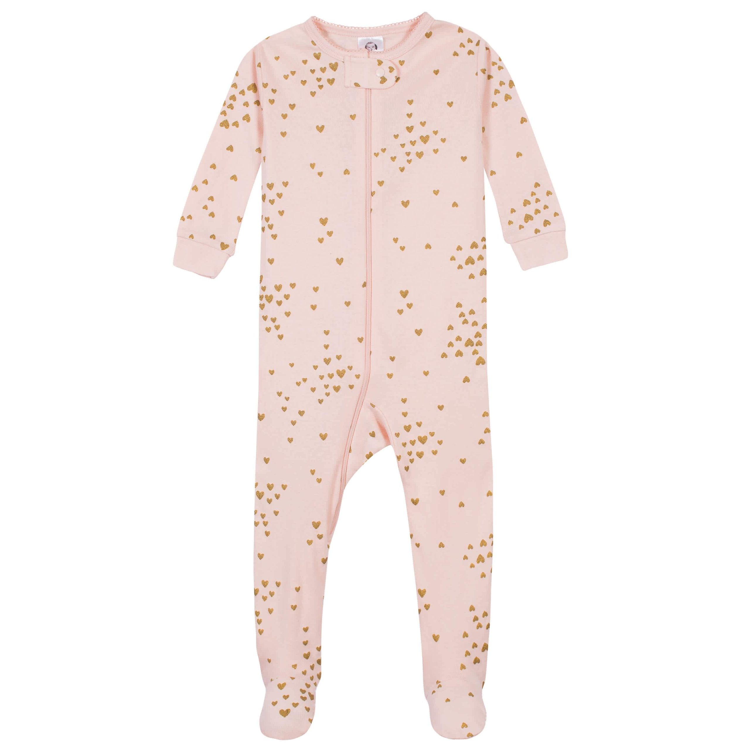 4-Pack Baby & Toddler Girls Llamas & Love Snug Fit Footed Cotton Pajamas - Image 2