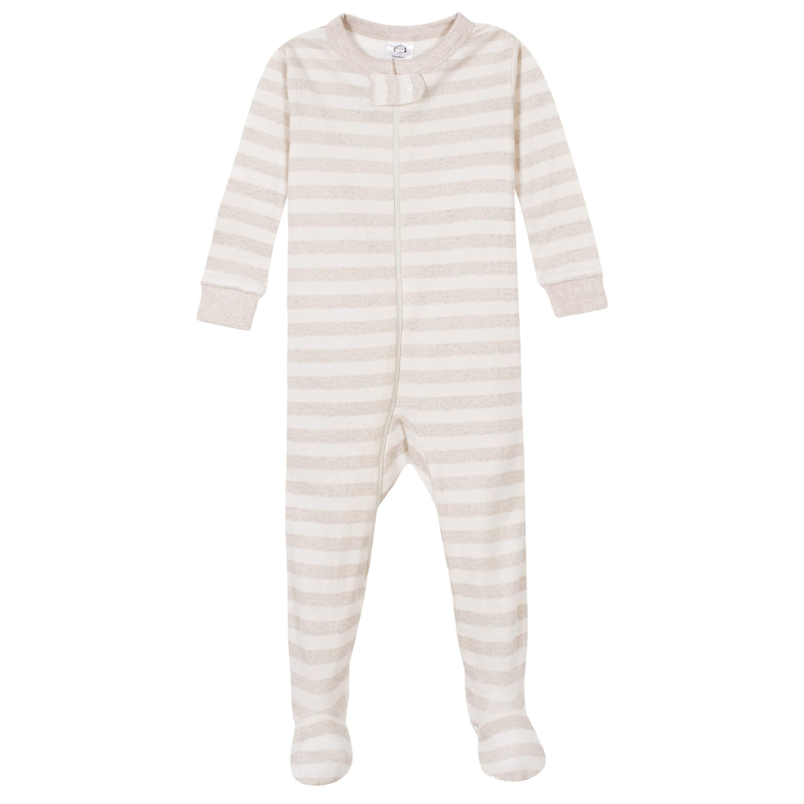 4-Pack Baby & Toddler Boys Bears & Construction Trucks Snug Fit Footed Cotton Pajamas - Image 7