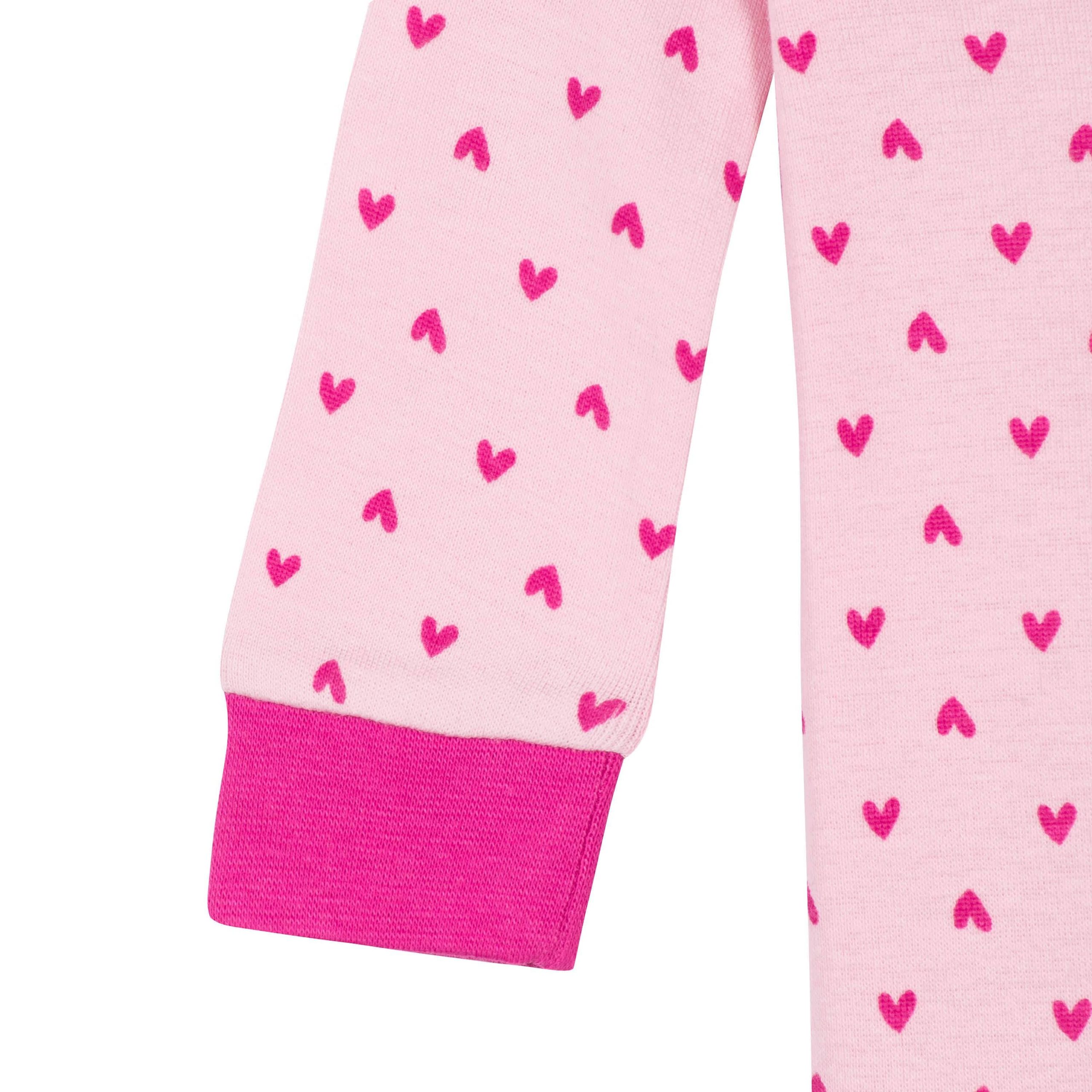 2-Pack Baby & Toddler Girls Rainbows Snug Fit Footed Cotton Pajamas - Image 10