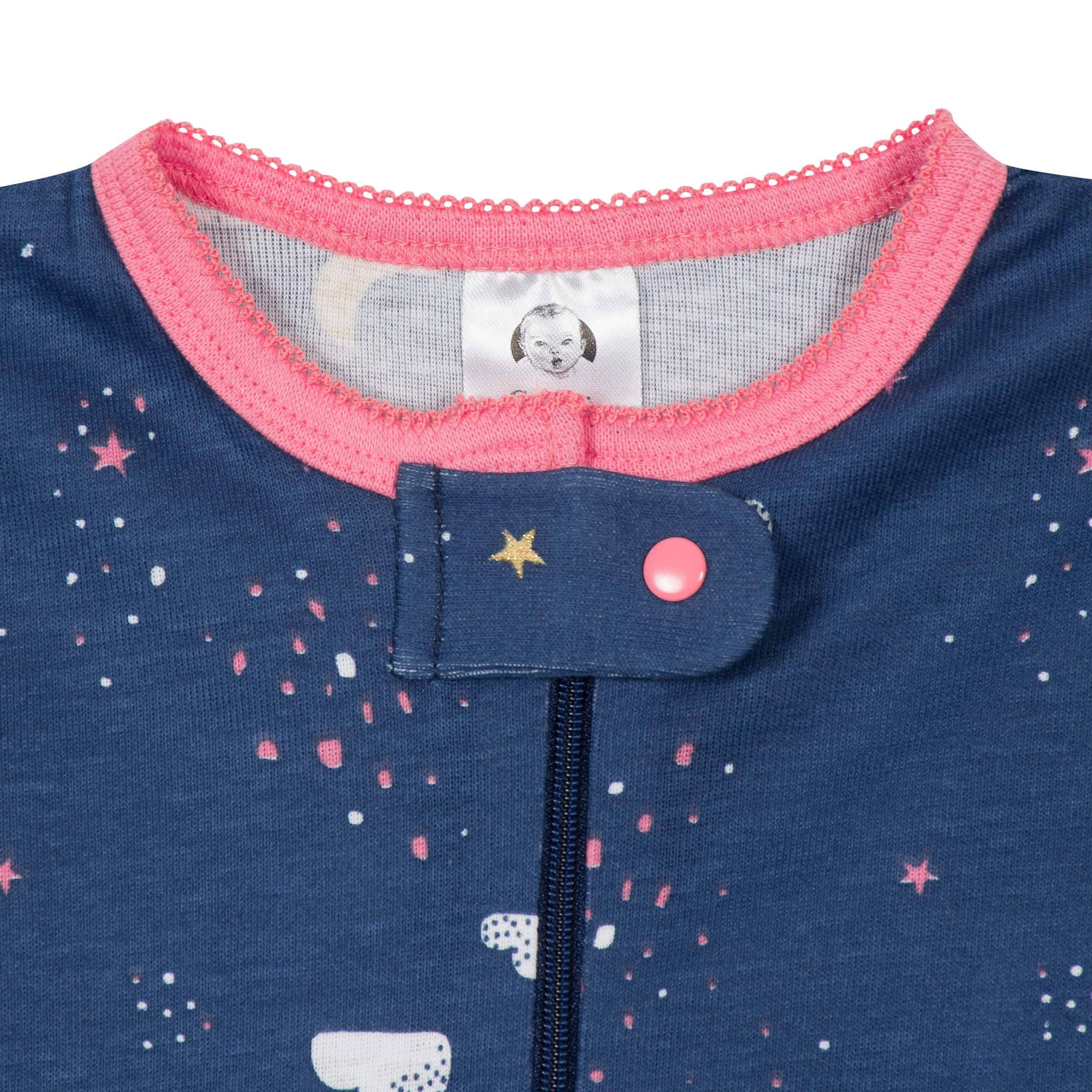2-Pack Baby & Toddler Girls Dreams Snug Fit Footed Cotton Pajamas - Image 3