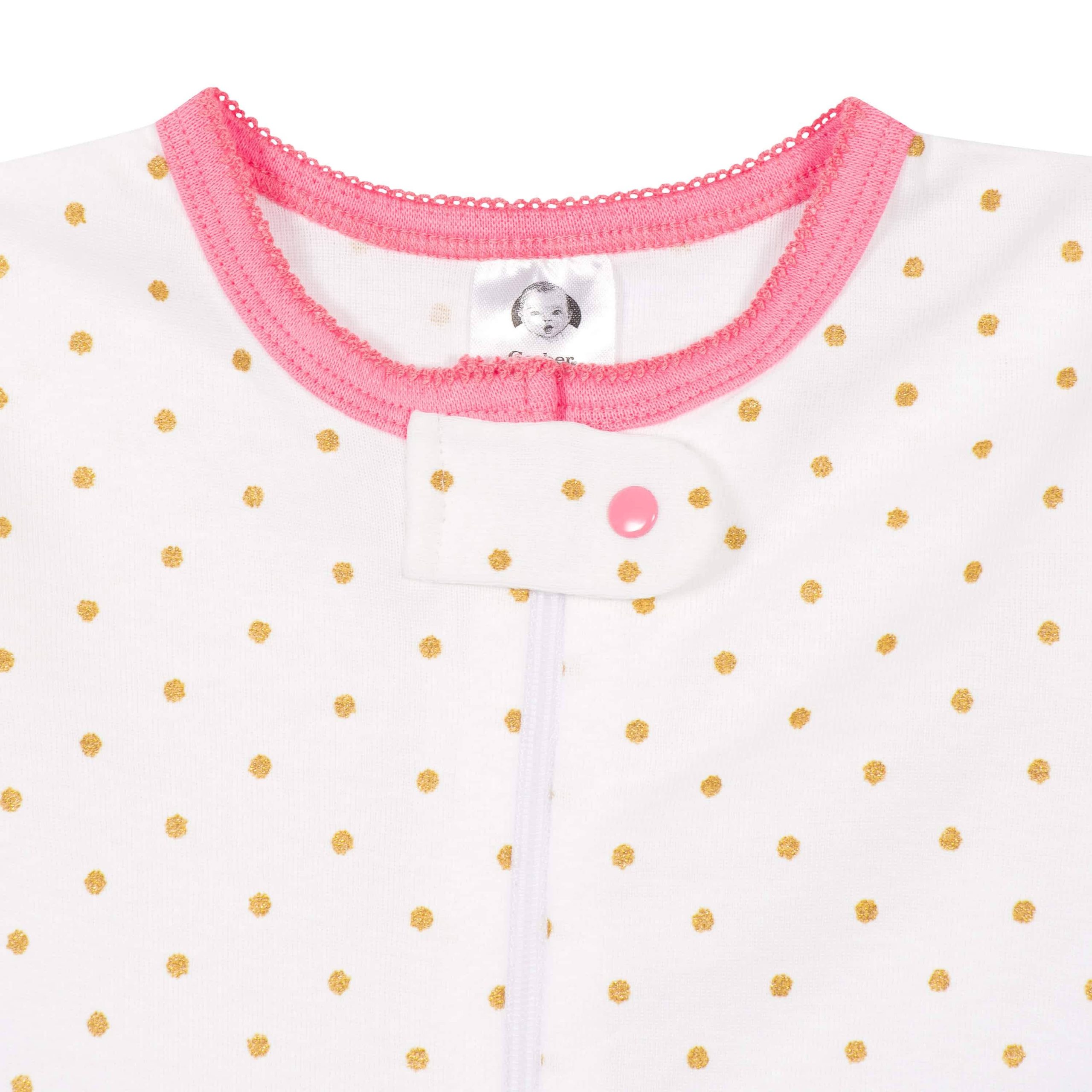 2-Pack Baby & Toddler Girls Dreams Snug Fit Footed Cotton Pajamas - Image 7
