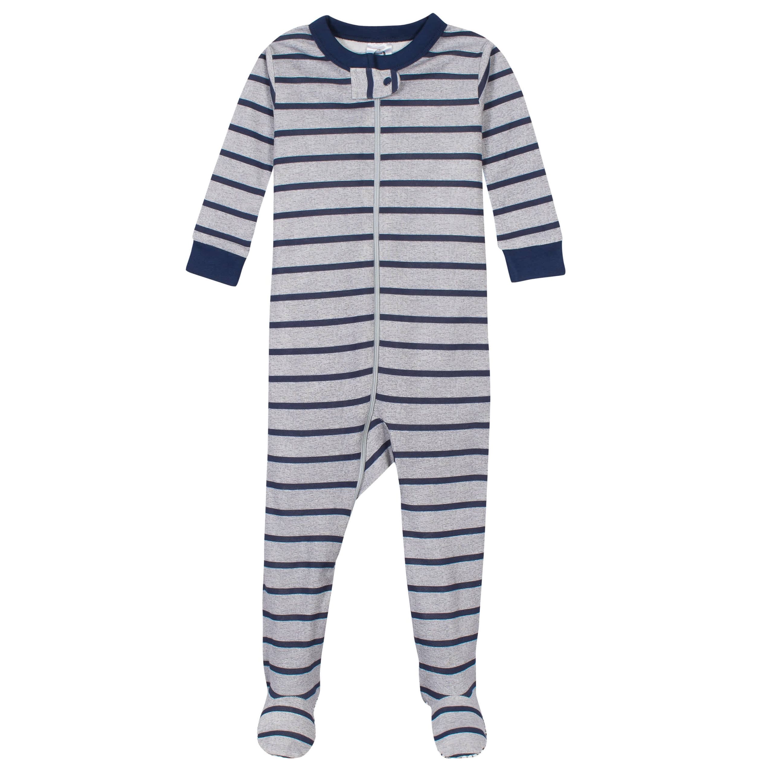 2-Pack Baby & Toddler Boys Fox Snug Fit Footed Cotton Pajamas - Image 3