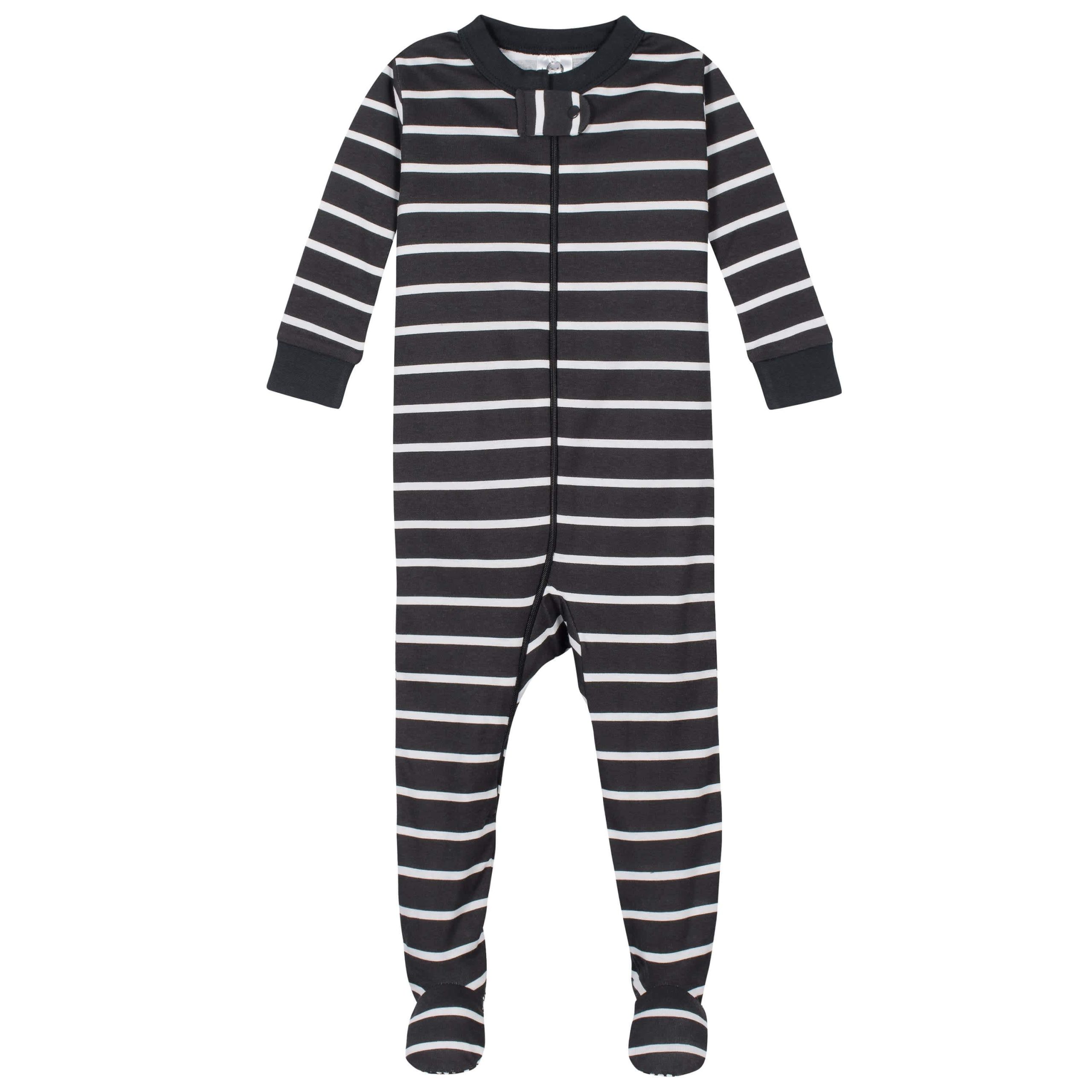 2-Pack Baby & Toddler Boys Dino Snug Fit Footed Cotton Pajamas - Image 3