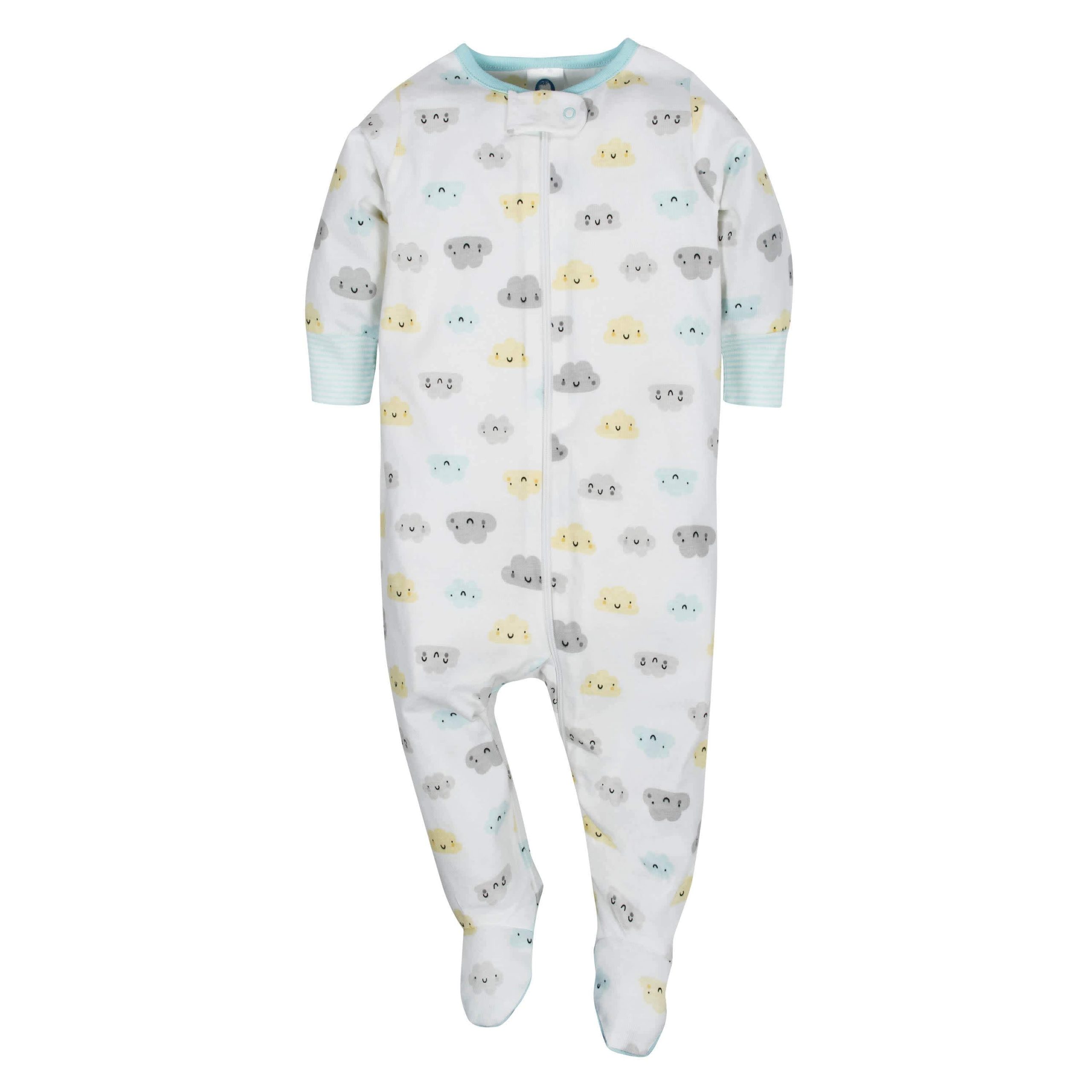 4-Pack Clouds & Elephant Baby Neutral Sleep 'n Plays - Image 3