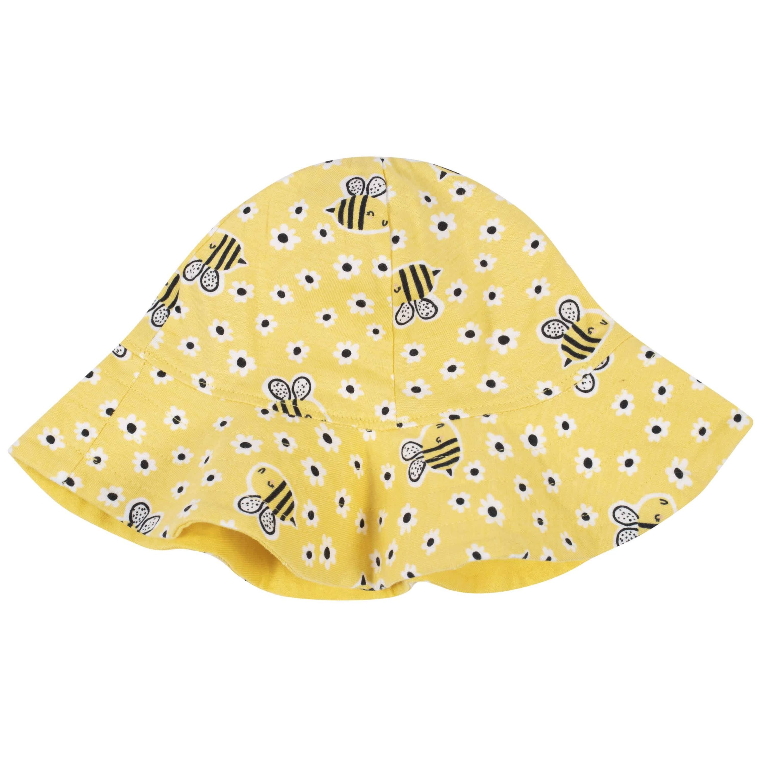3-Piece Baby & Toddler Girls Bee Garden Dress, Diaper Cover & Sun Hat Set - Image 5