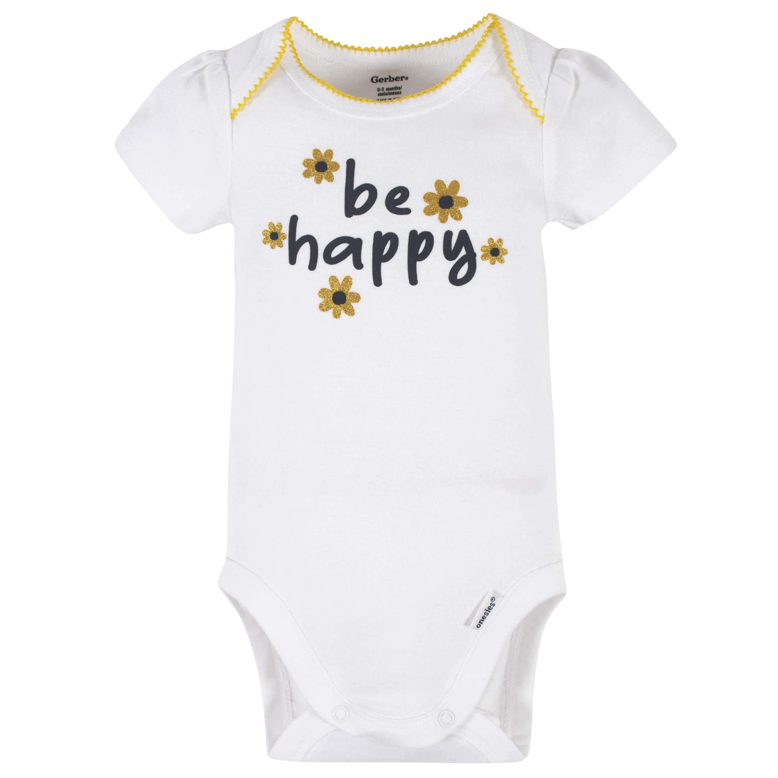 4-Piece Baby Girls Bee Garden Onesies® Bodysuit, Tee, Skort & Pant Set - Image 2