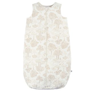 Baby Neutral Tan Trees Wearable Blanket