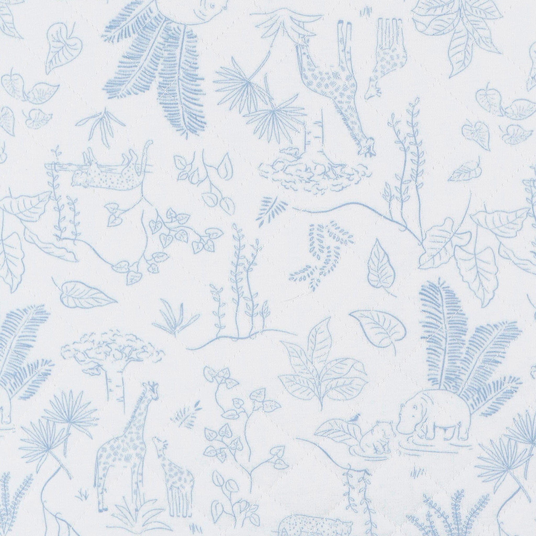 Baby Boys Blue Jungle Wearable Blanket - Image 5