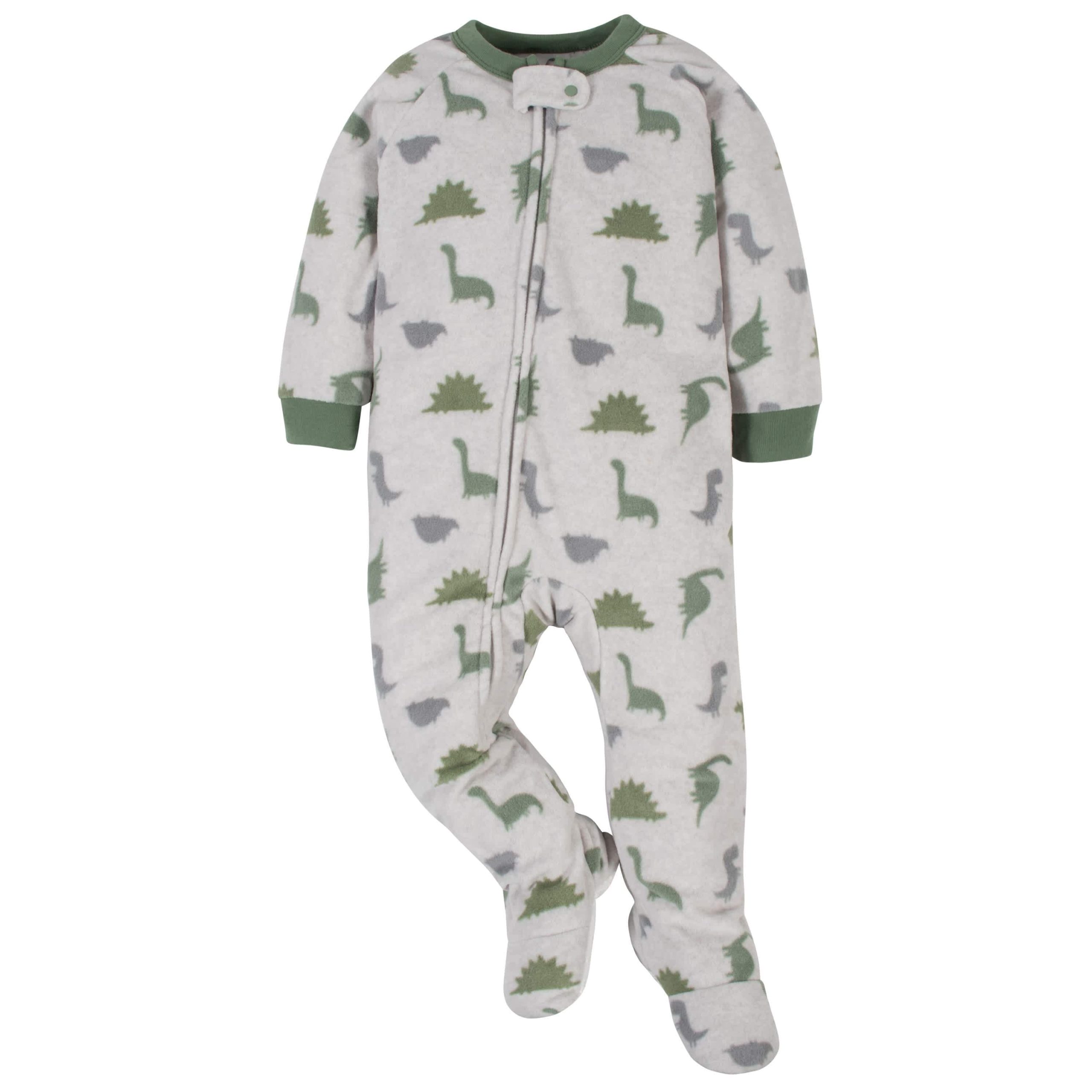 2-Pack Baby Boys Camo & Dino Fleece Pajamas - Image 2