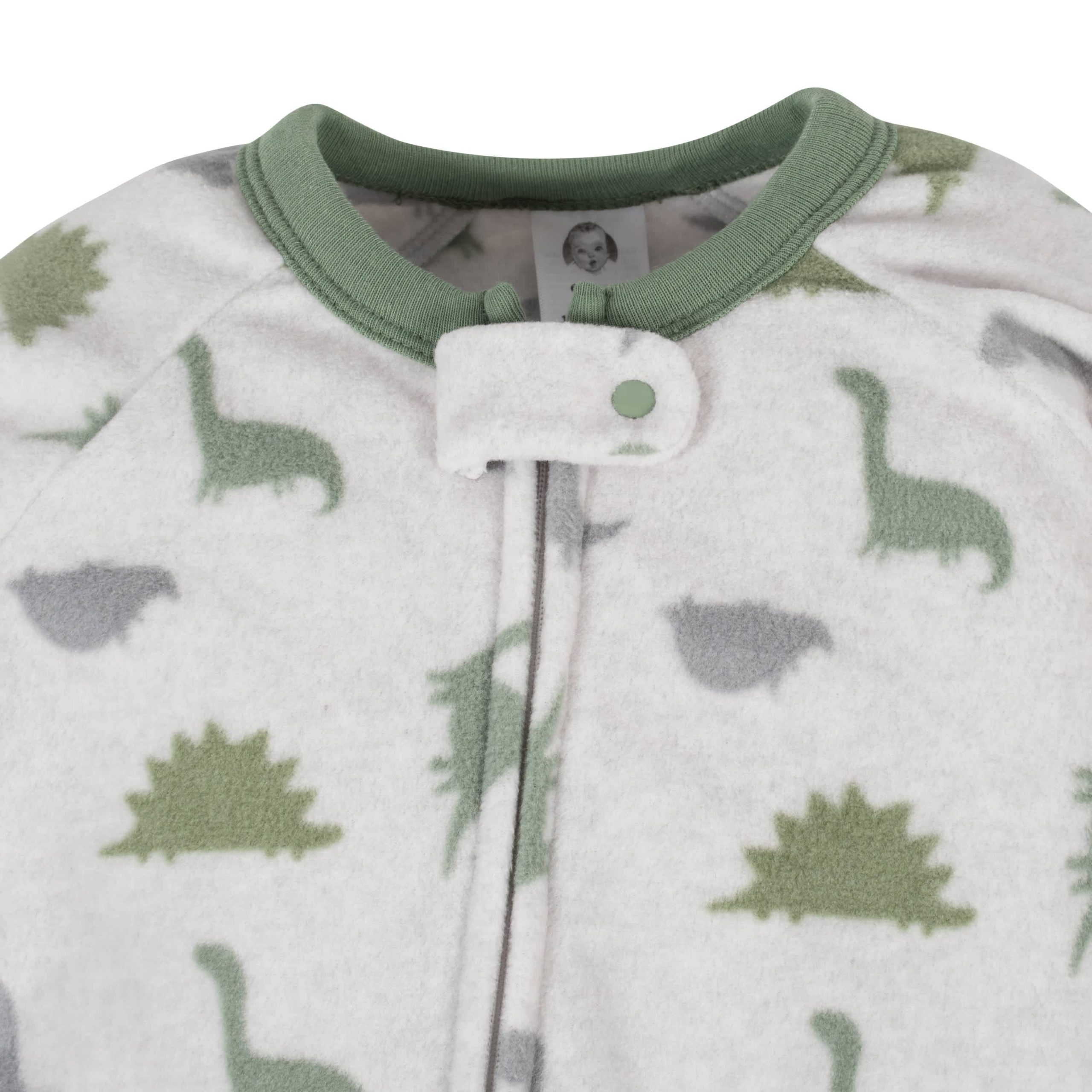 2-Pack Baby Boys Camo & Dino Fleece Pajamas - Image 3