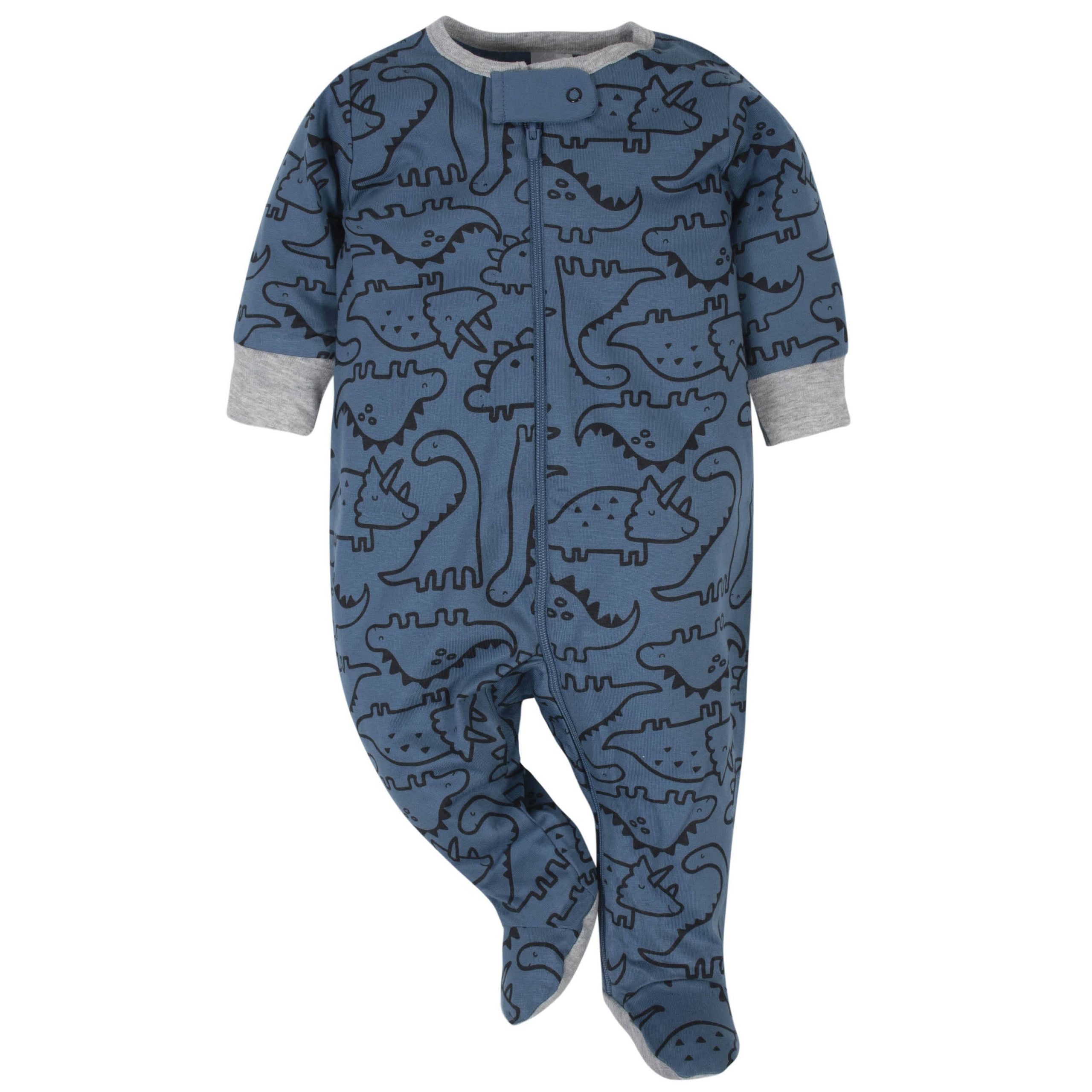 Gerber® 4-Pack Baby Boys Dino & Tiger Sleep 'N Play Bundle - Image 3