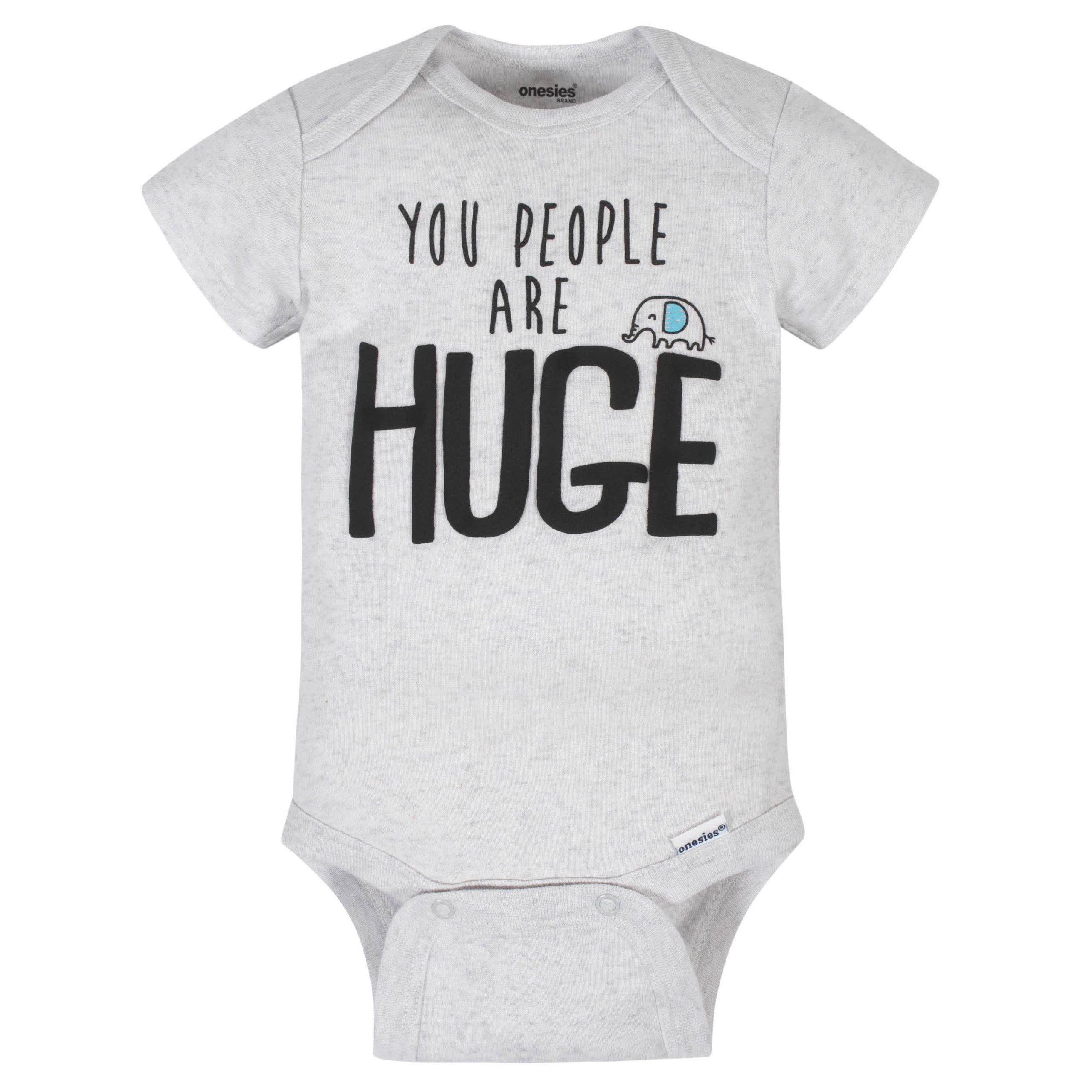 8-Pack Baby Neutral Elephant Onesies® Brand Bodysuits - Image 3