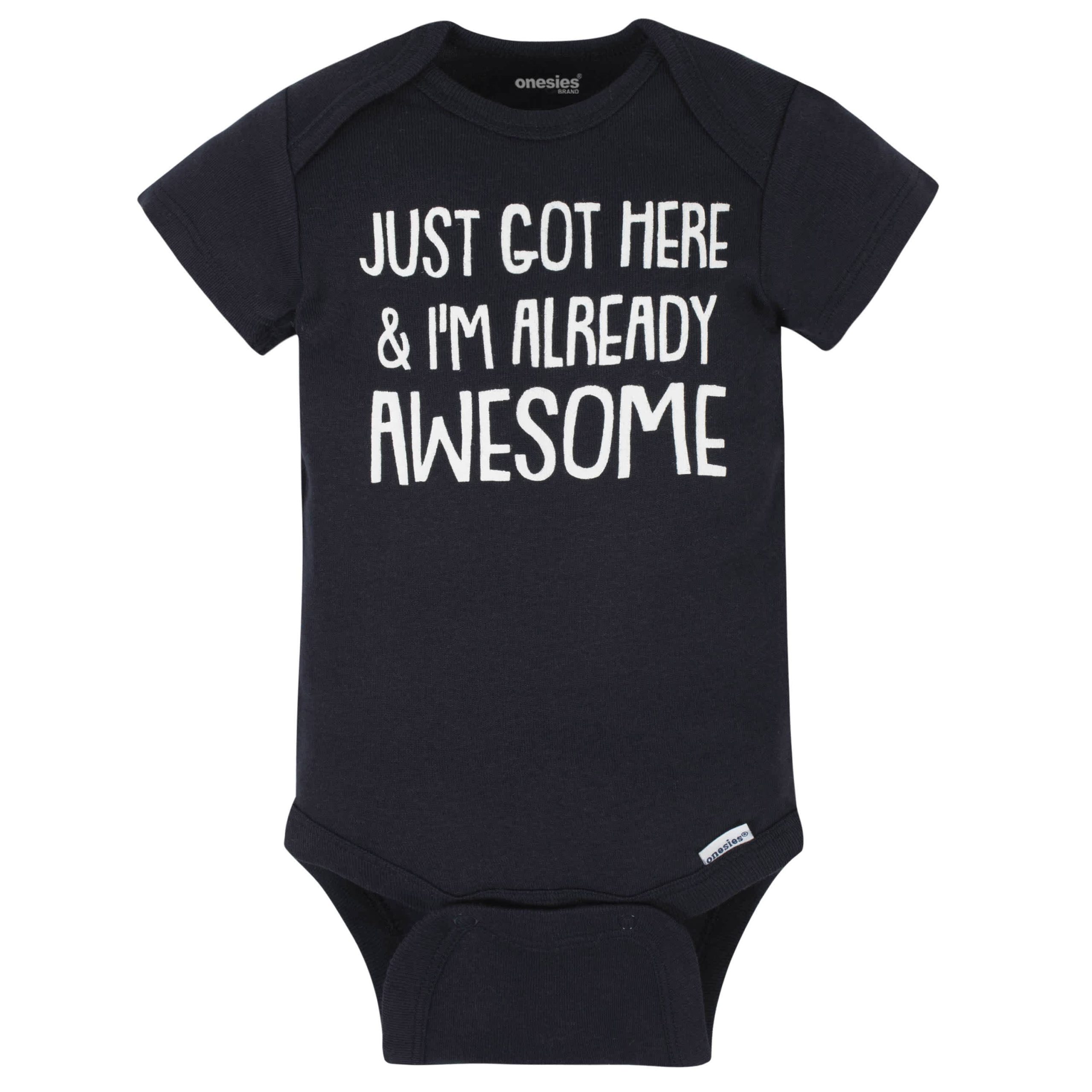 8-Pack Baby Neutral Elephant Onesies® Brand Bodysuits - Image 7