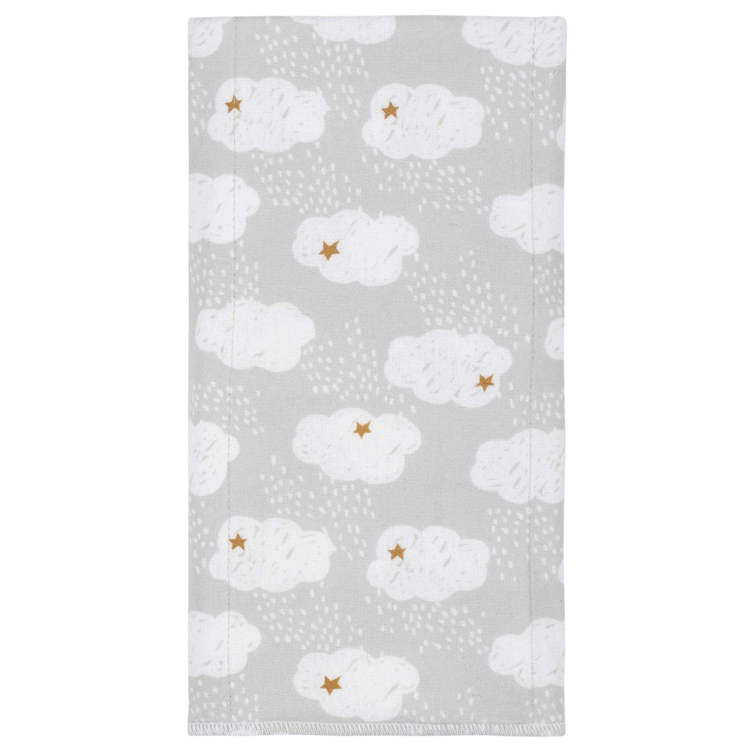 8-Pack Baby Neutral Sheep Flannel Burp Cloths - Image 2