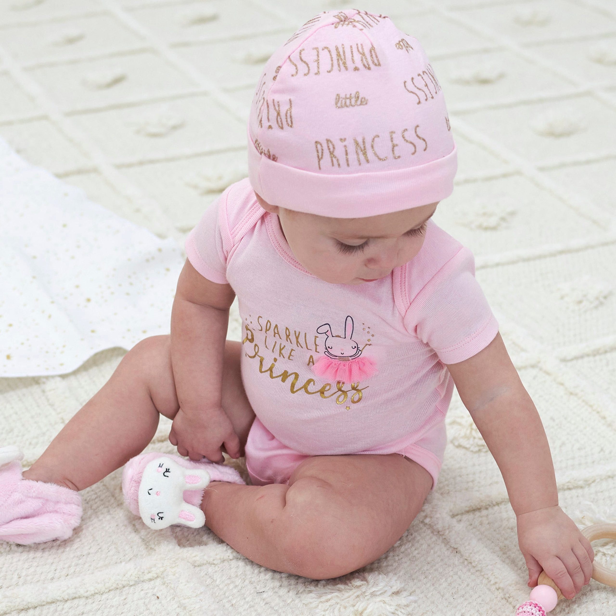 8-Pack Baby Girls Princess Short Sleeve Onesies® Bodysuits - Image 2