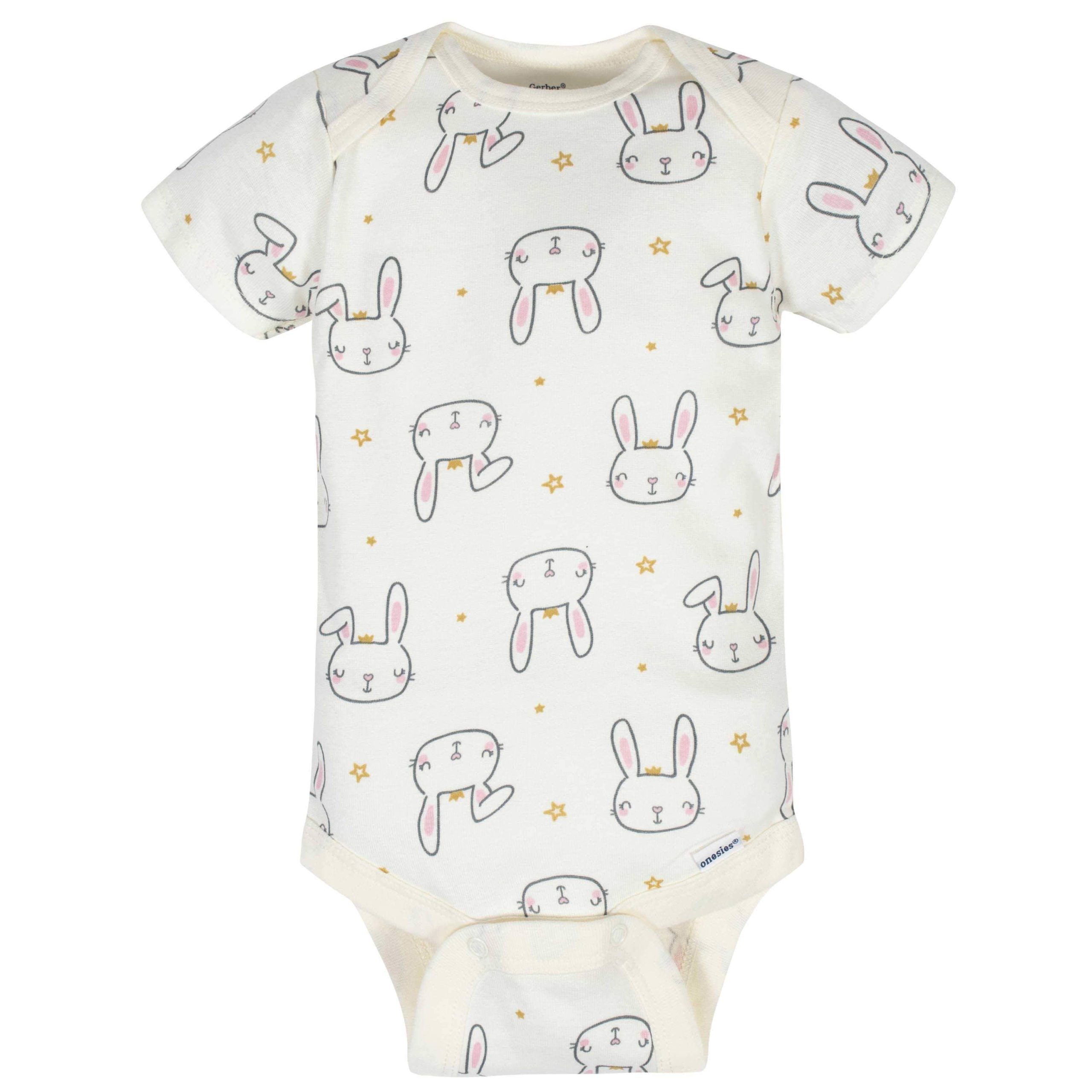 8-Pack Baby Girls Princess Short Sleeve Onesies® Bodysuits - Image 5
