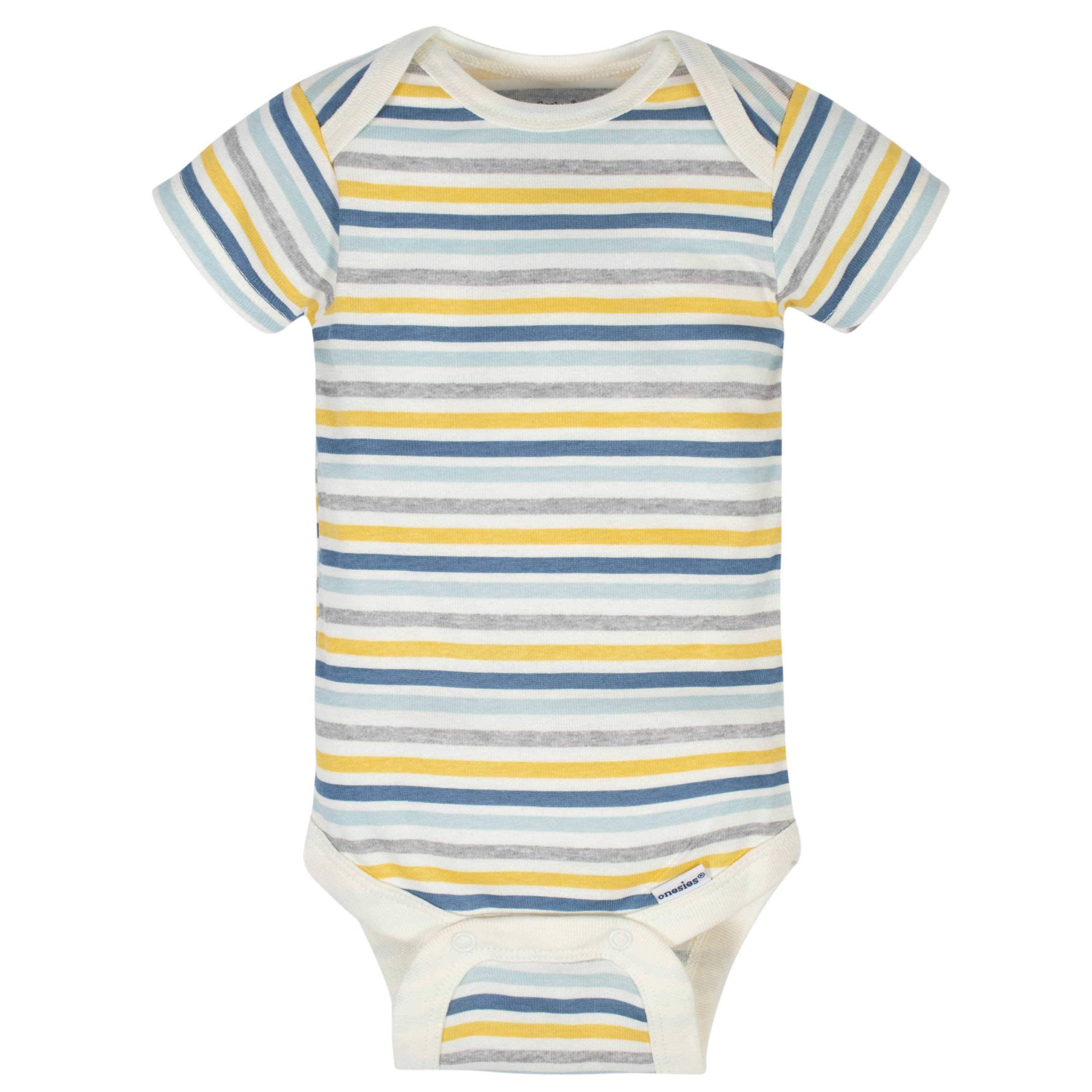 8-Pack Baby Boys Dinosaur Short Sleeve Onesies® Bodysuits - Image 3