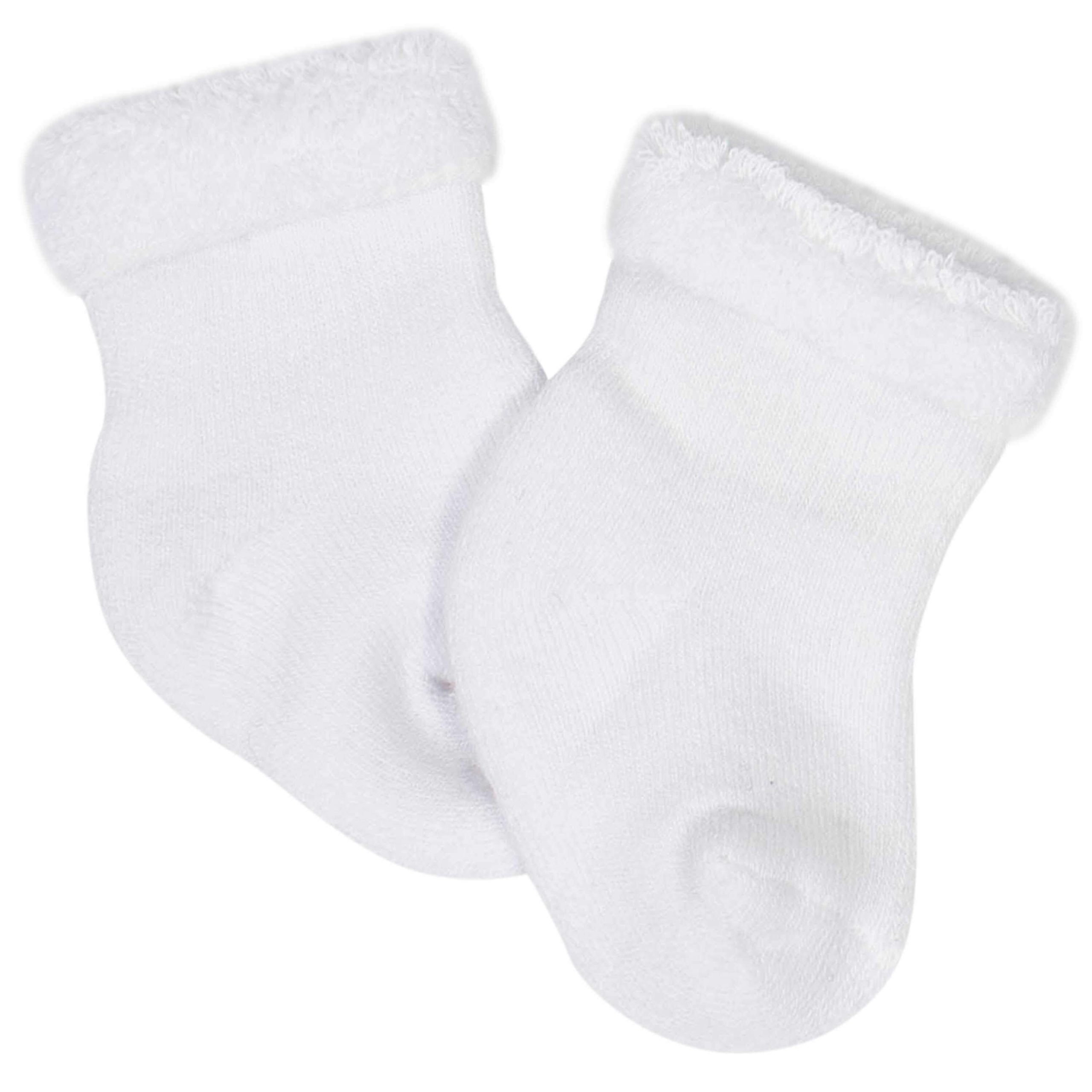 Gerber® 6-Pack Baby Neutral Sheep Wiggle-Proof® Terry Bootie Socks - Image 5