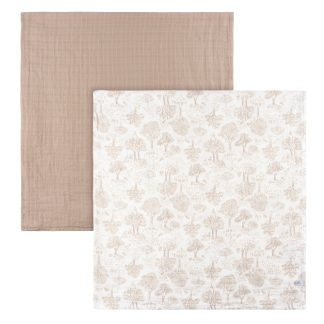 2-Pack Baby Neutral Tan Swaddle Blanket