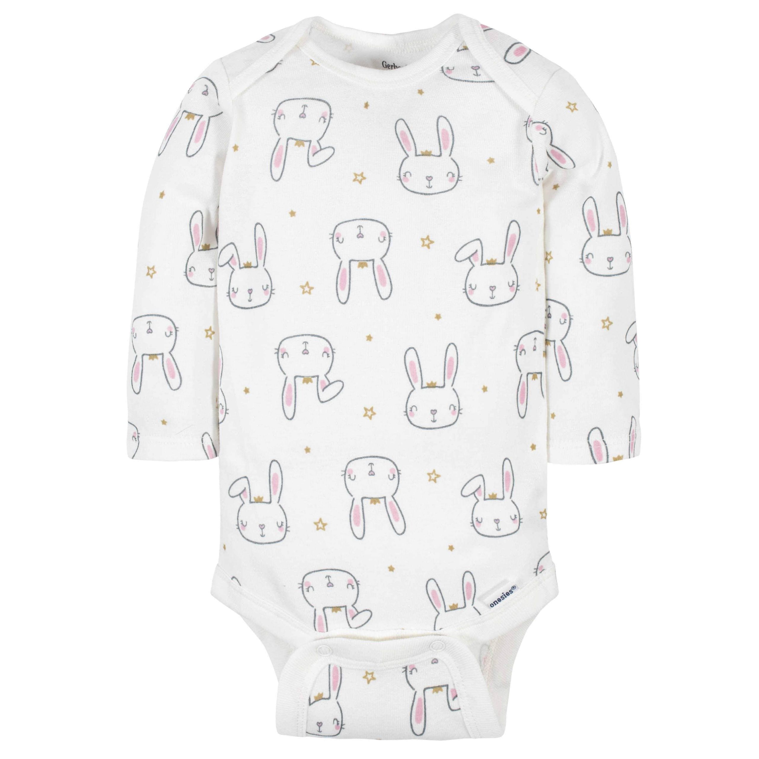 6-Pack Baby Girls Princess Long Sleeve Onesies® Bodysuits - Image 4