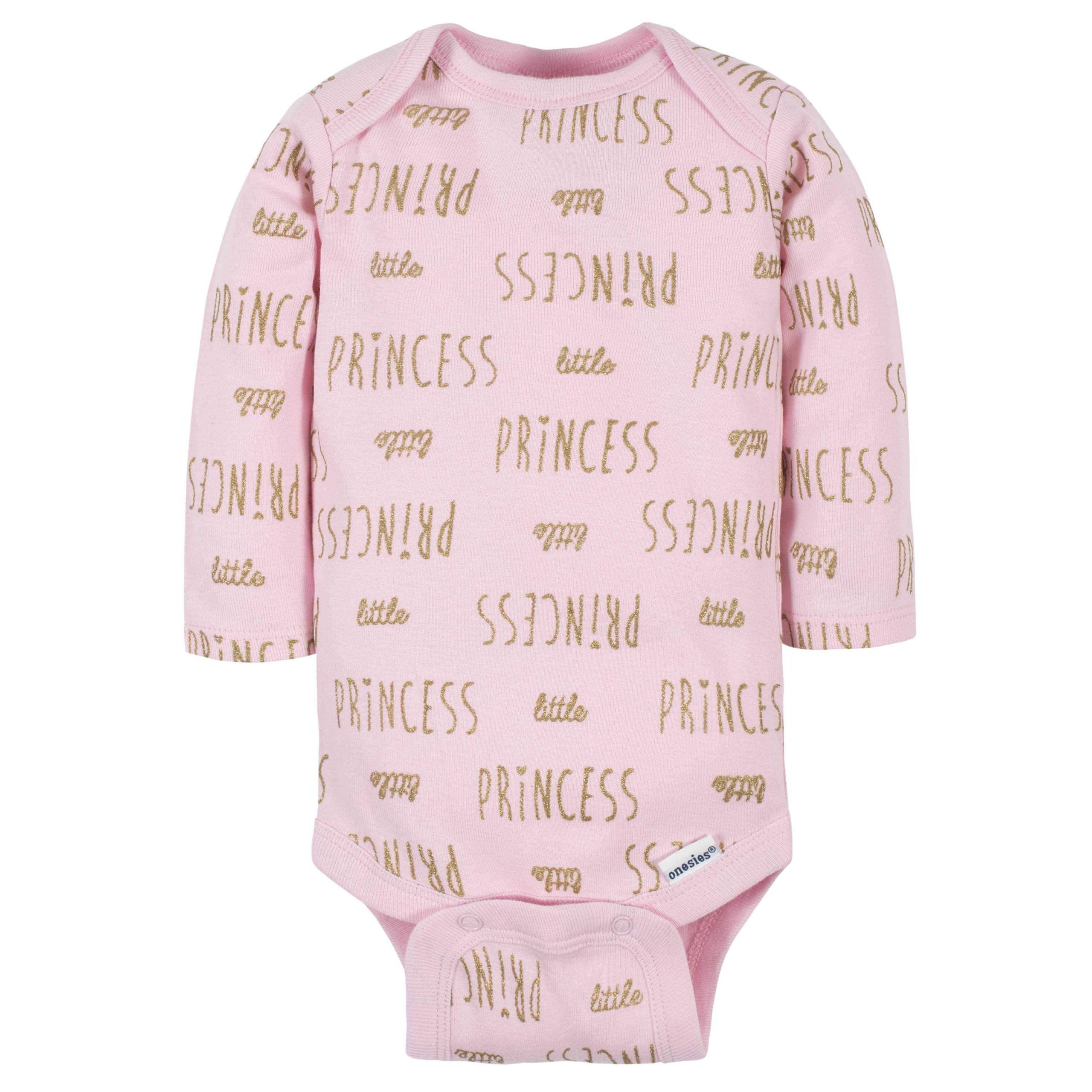 6-Pack Baby Girls Princess Long Sleeve Onesies® Bodysuits - Image 5