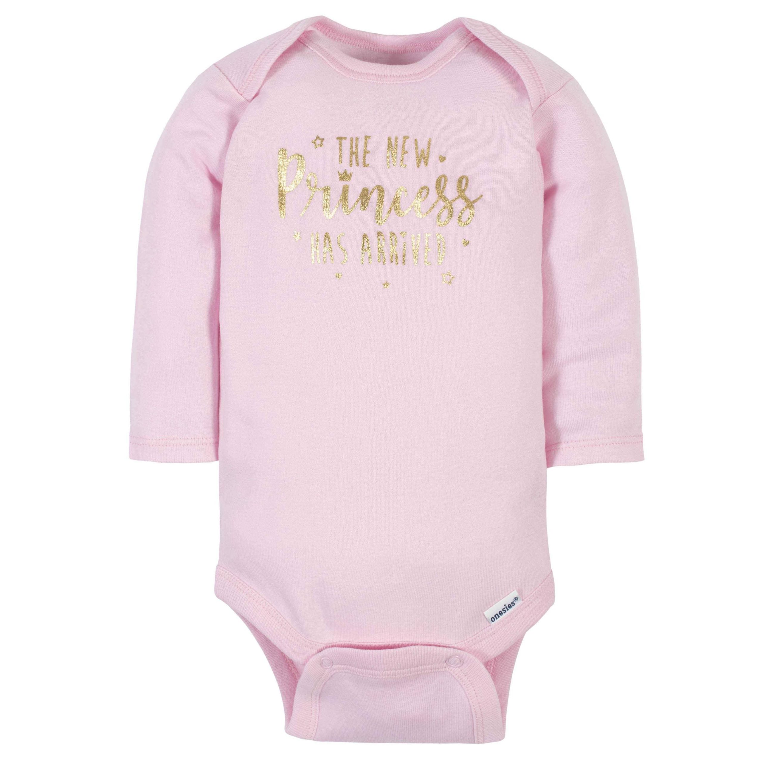 6-Pack Baby Girls Princess Long Sleeve Onesies® Bodysuits - Image 7