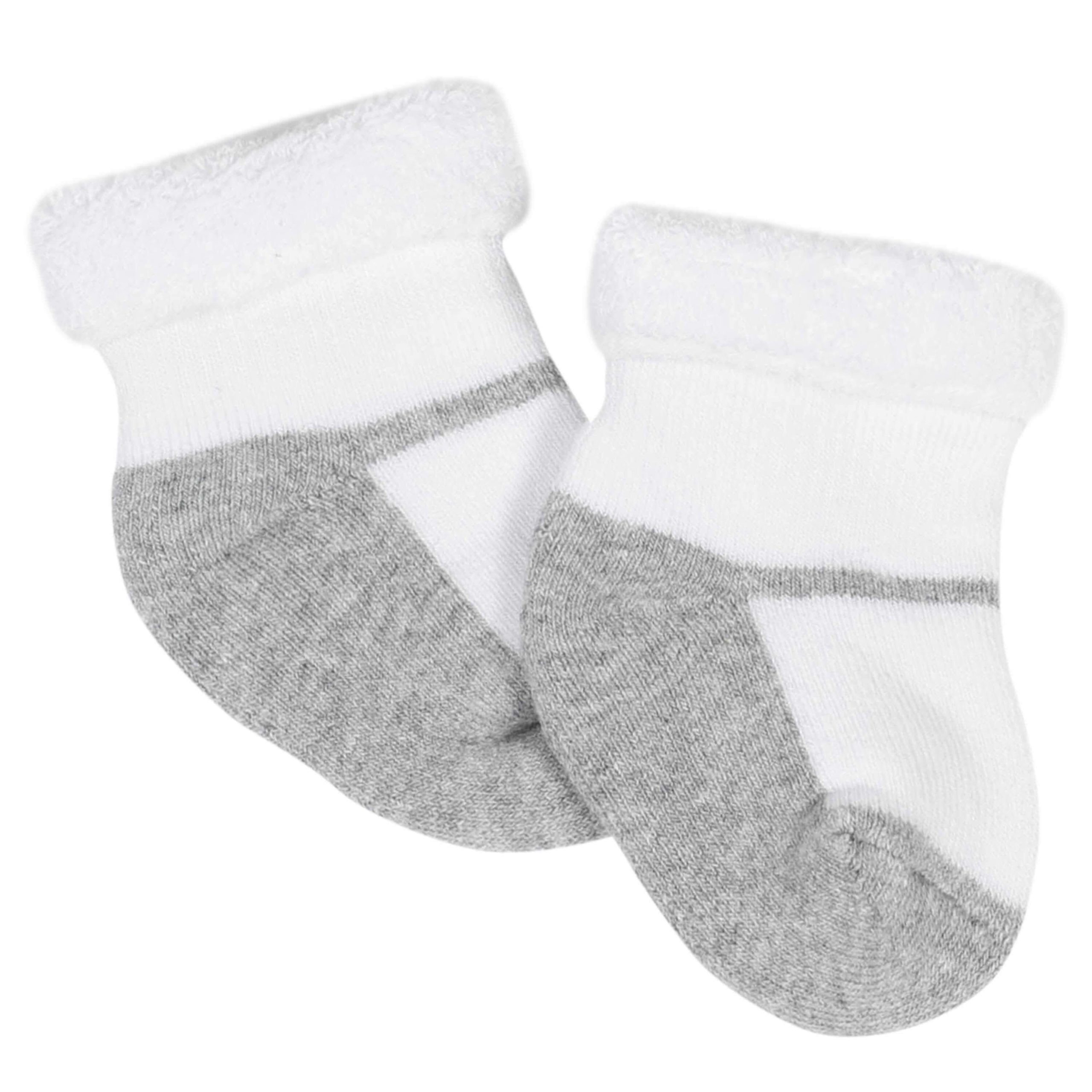 Gerber® 6-Pack Baby Girls Bear Wiggle-Proof® Terry Bootie Socks - Image 3