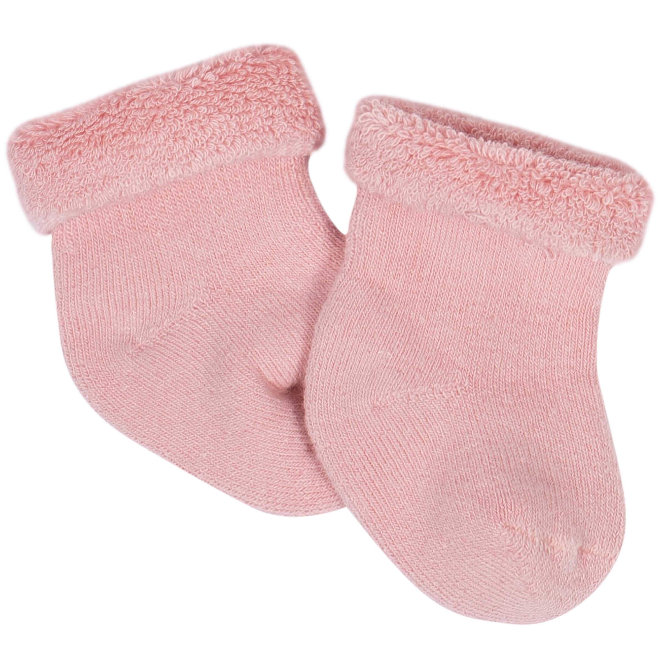 Gerber® 6-Pack Baby Girls Bear Wiggle-Proof® Terry Bootie Socks - Image 5