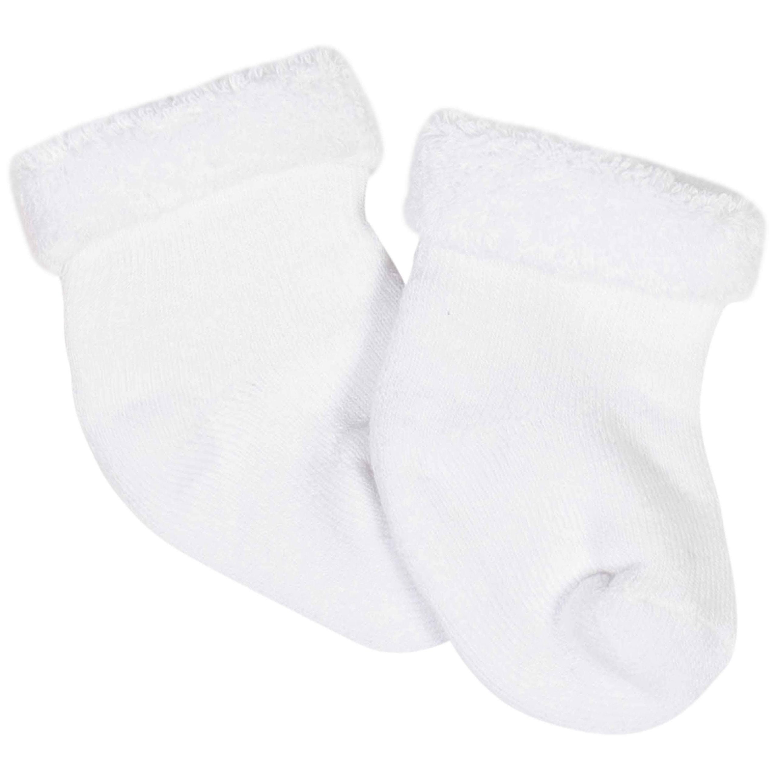Gerber® 6-Pack Baby Girls Bear Wiggle-Proof® Terry Bootie Socks - Image 6