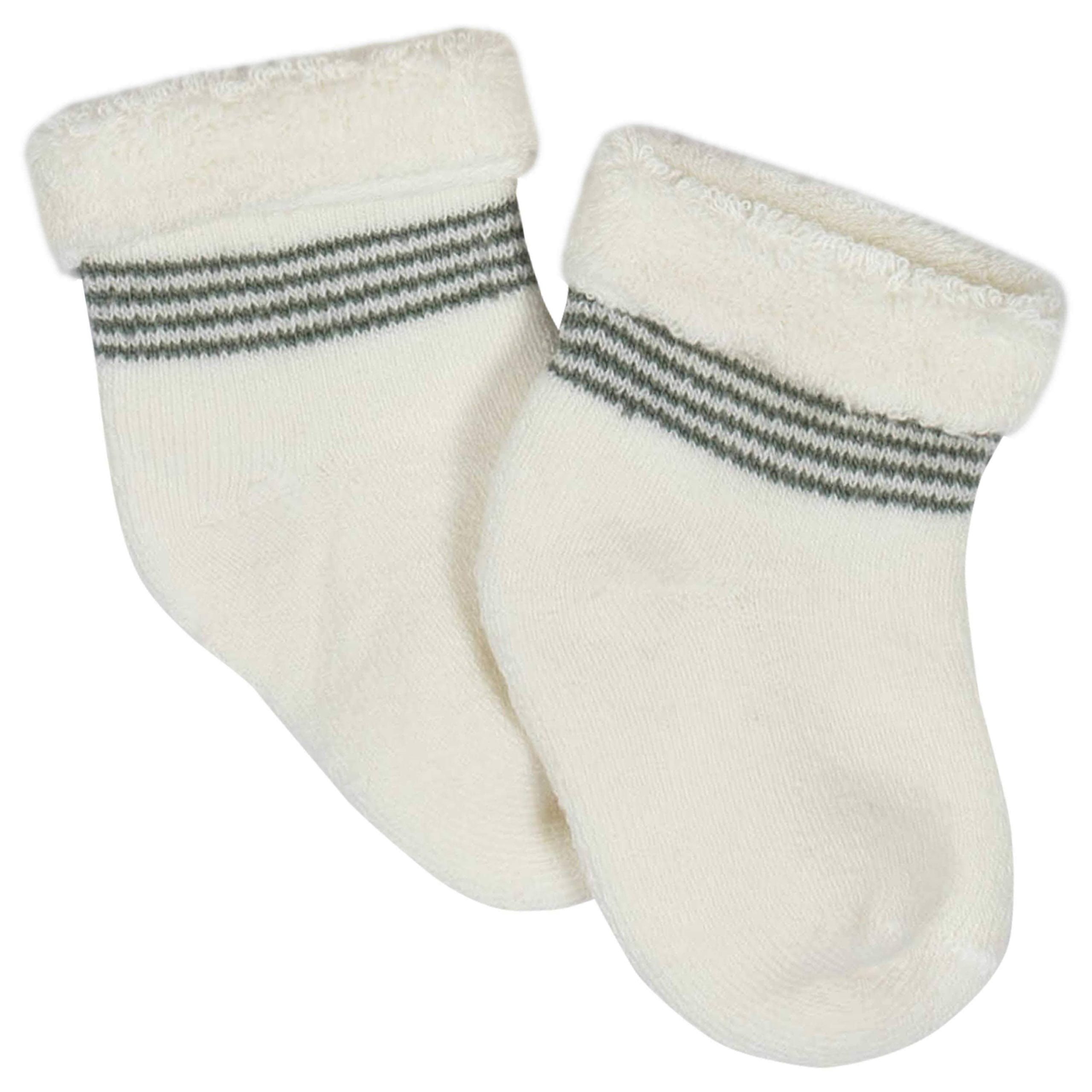 Gerber® 6-Pack Baby Boys Tiger Wiggle-Proof® Terry Bootie Socks - Image 3