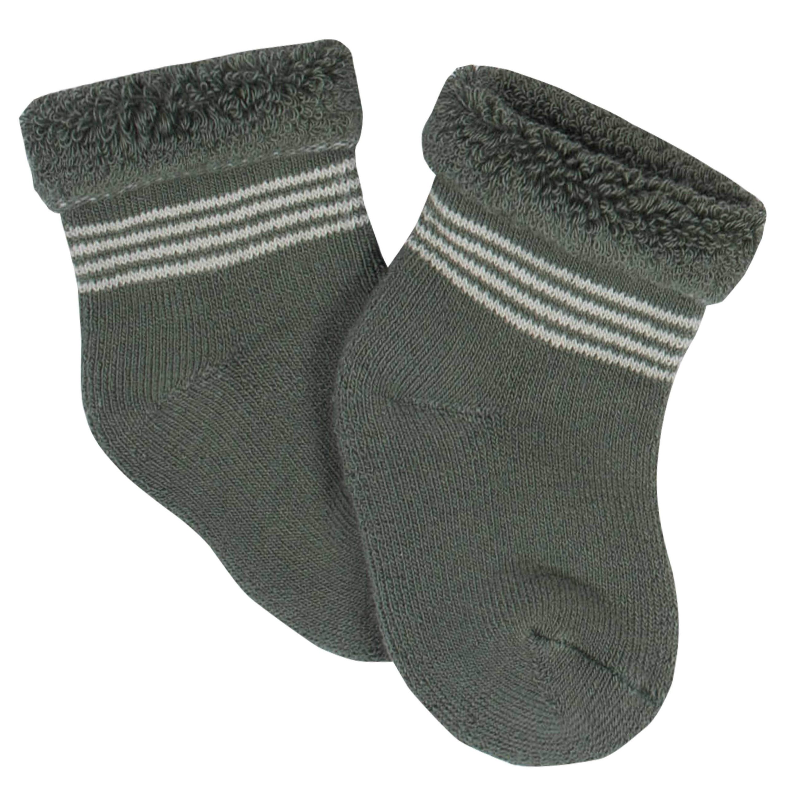 Gerber® 6-Pack Baby Boys Tiger Wiggle-Proof® Terry Bootie Socks - Image 4