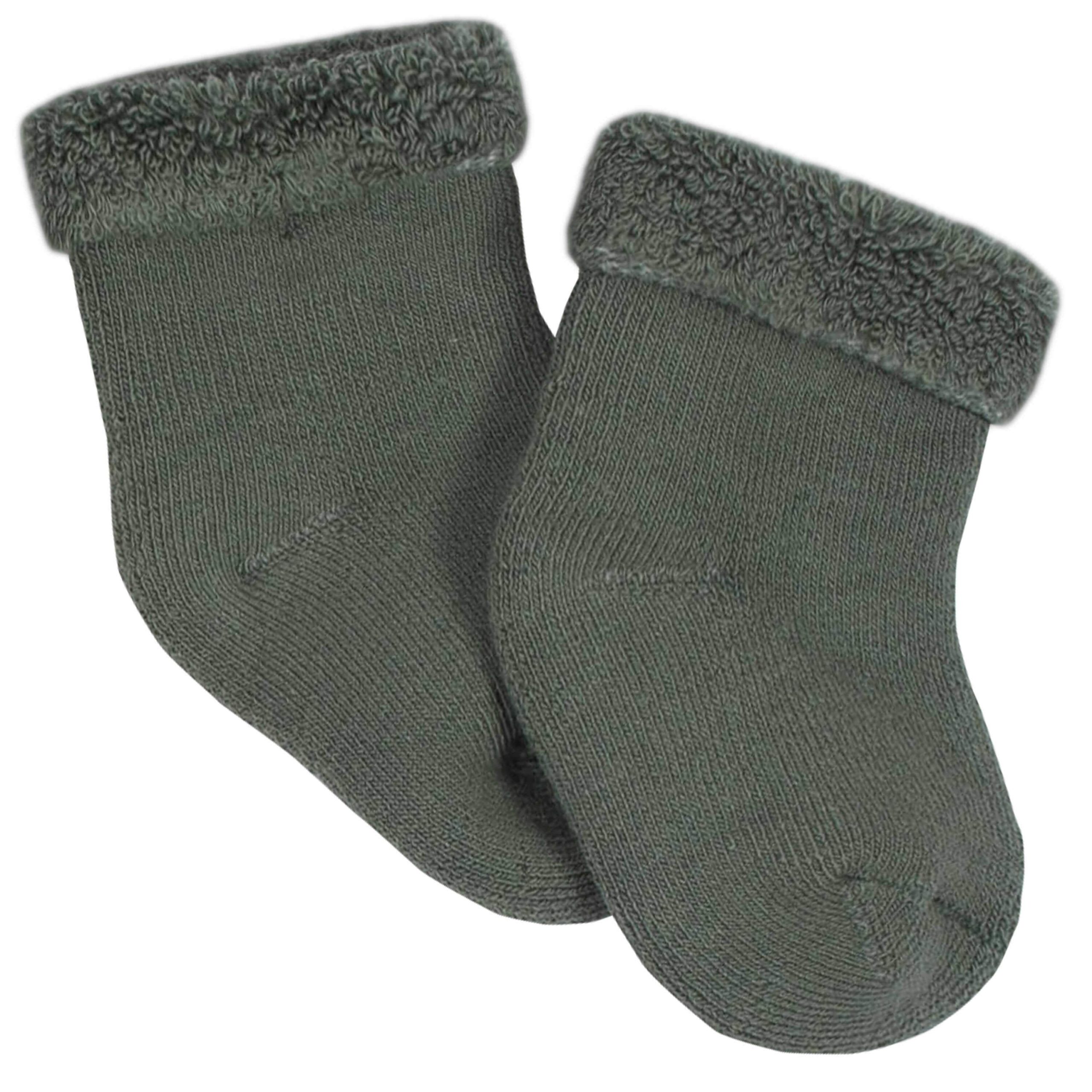 Gerber® 6-Pack Baby Boys Tiger Wiggle-Proof® Terry Bootie Socks - Image 5