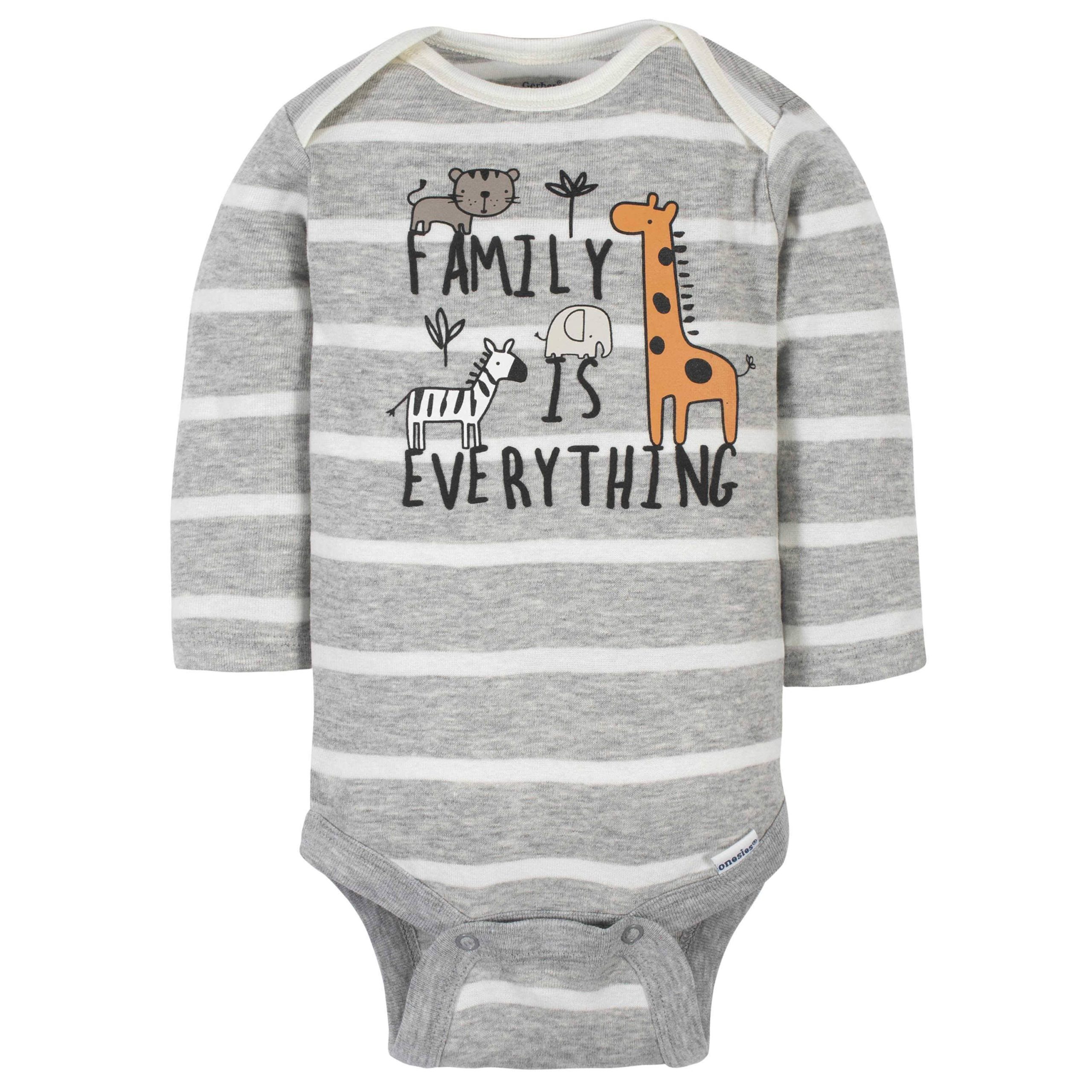 6-Pack Baby Boys Jungle Long Sleeve Onesies® Bodysuits - Image 2