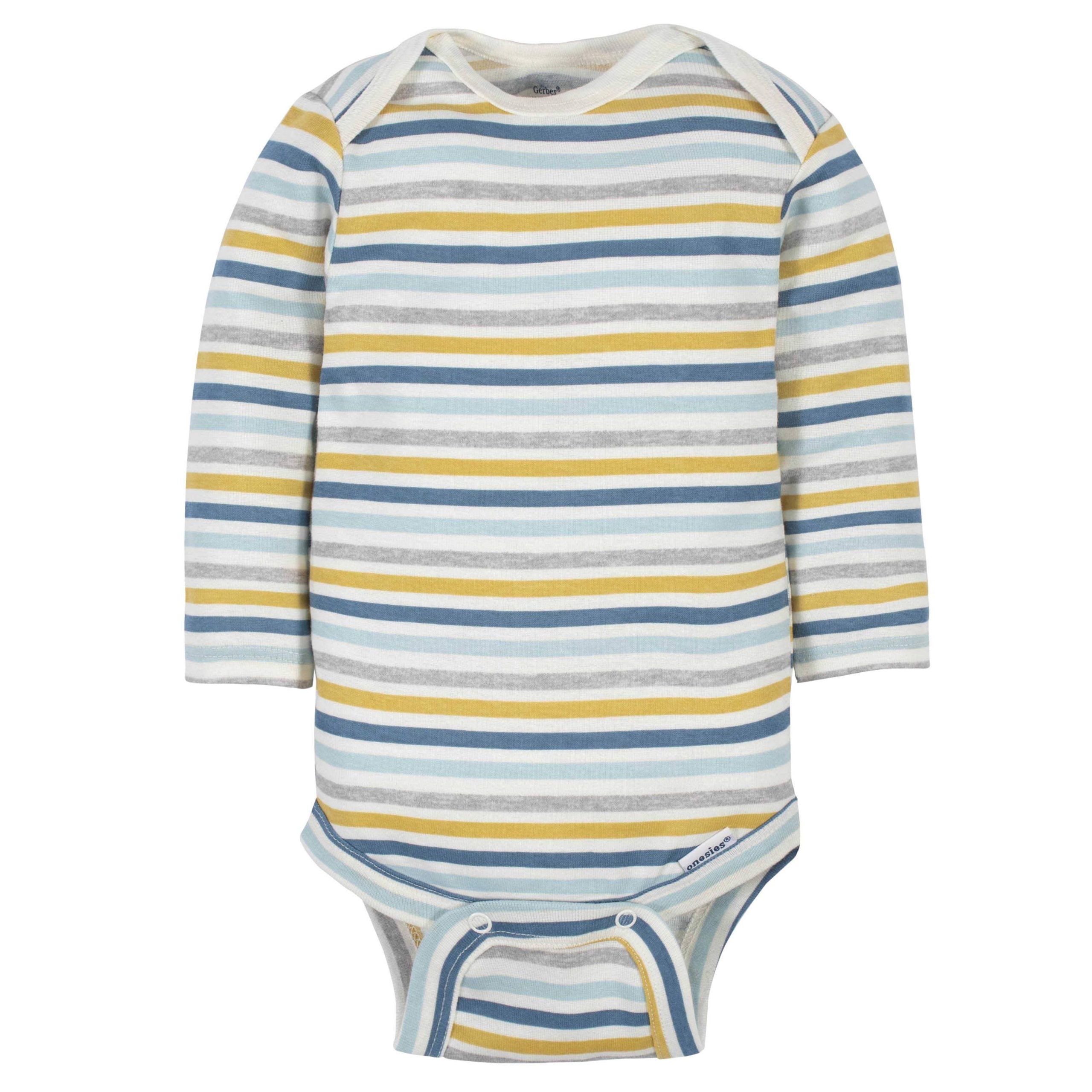 6-Pack Baby Boys Dinosaur Long Sleeve Onesies® Bodysuits - Image 6