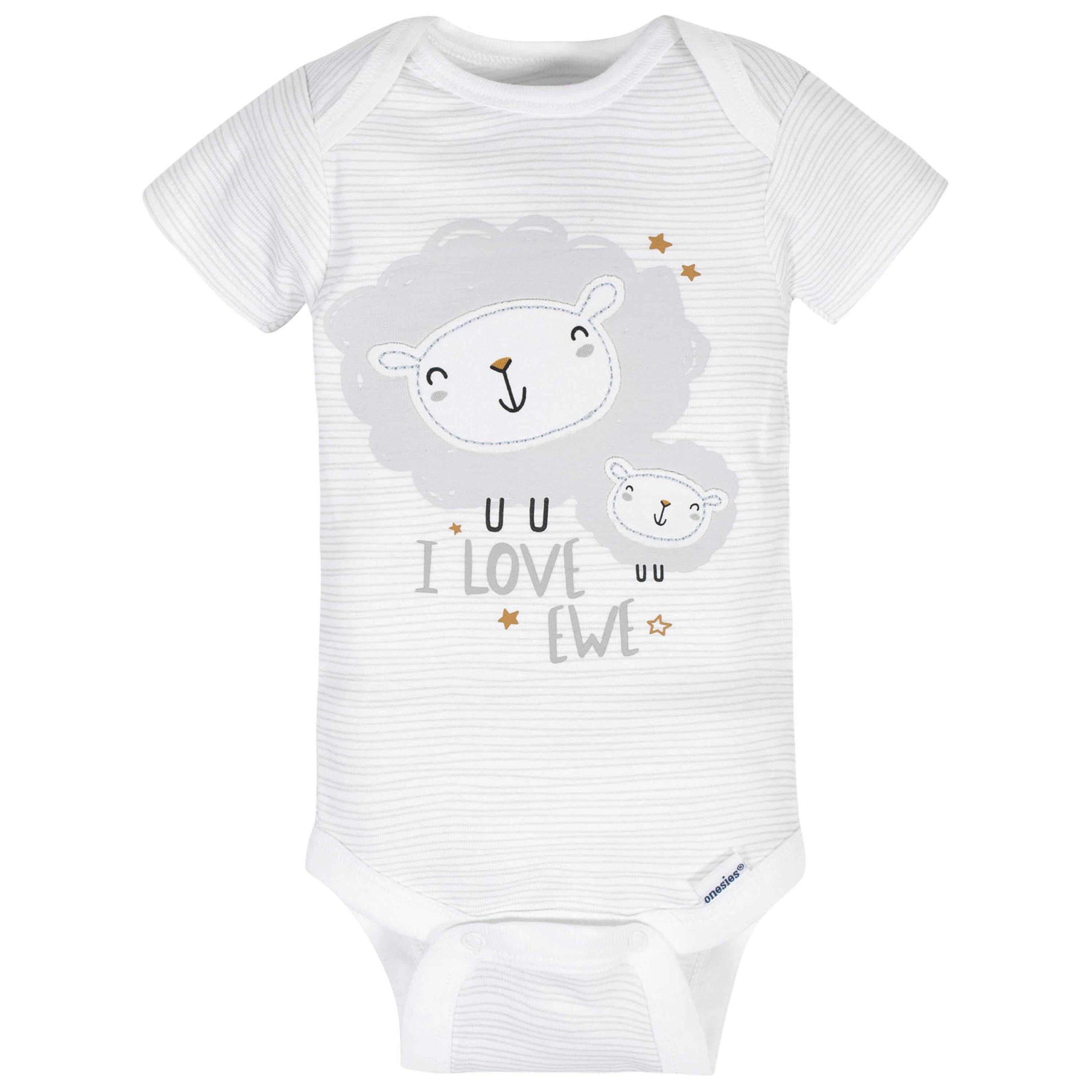 4-Pack Baby Neutral Sheep Short Sleeve Onesies® Bodysuits - Image 2
